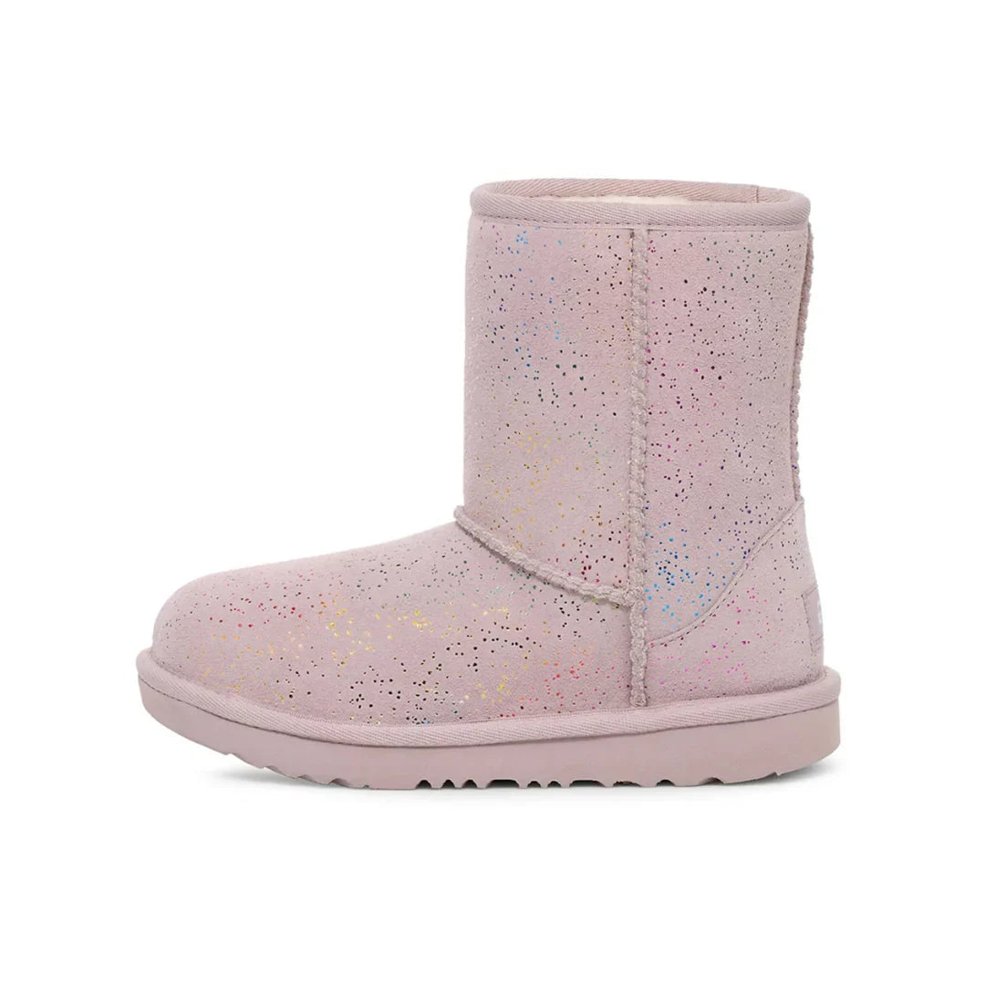 Obuv UGG Classic II Shimmer Sky Boot Pale Smoke Rainbow Metallic (GS) - SneakerDefinition