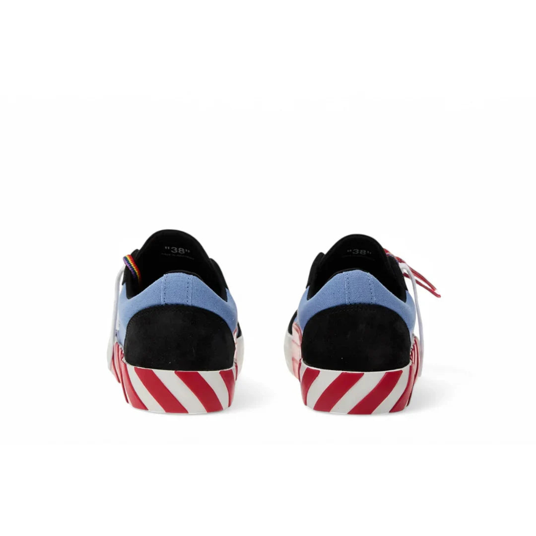 Obuv OFF-WHITE Vulc Low Black Light Blue (GS) - SneakerDefinition