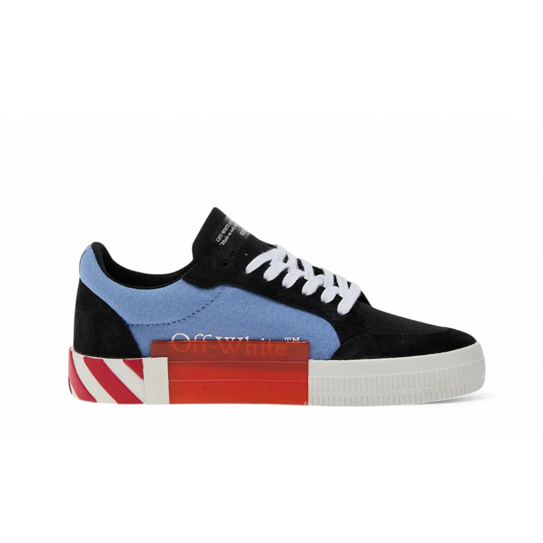 Obuv OFF-WHITE Vulc Low Black Light Blue (GS) - SneakerDefinition