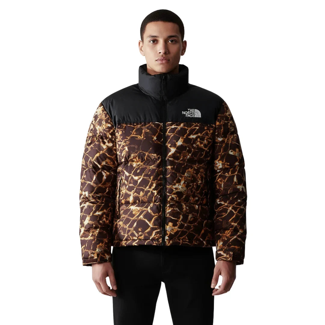 Bunda The North Face 1996 Retro Nuptse 700 Fill Jacket Coal Brown Water Distortion - SneakerDefinition