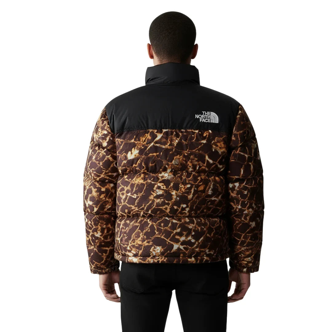 Bunda The North Face 1996 Retro Nuptse 700 Fill Jacket Coal Brown Water Distortion - SneakerDefinition
