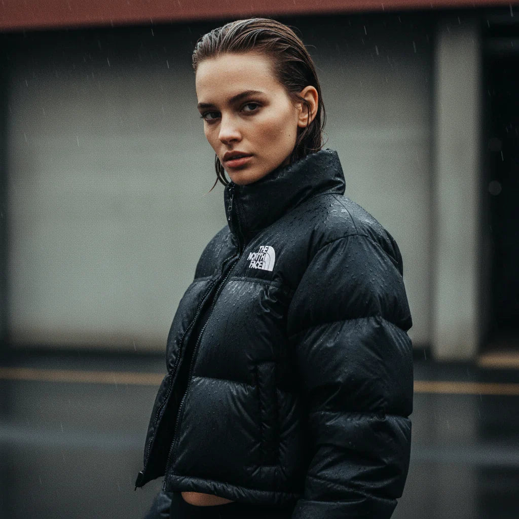 Bunda The North Face Womens Nuptse 700 Fill Short Jacket Black - SneakerDefinition