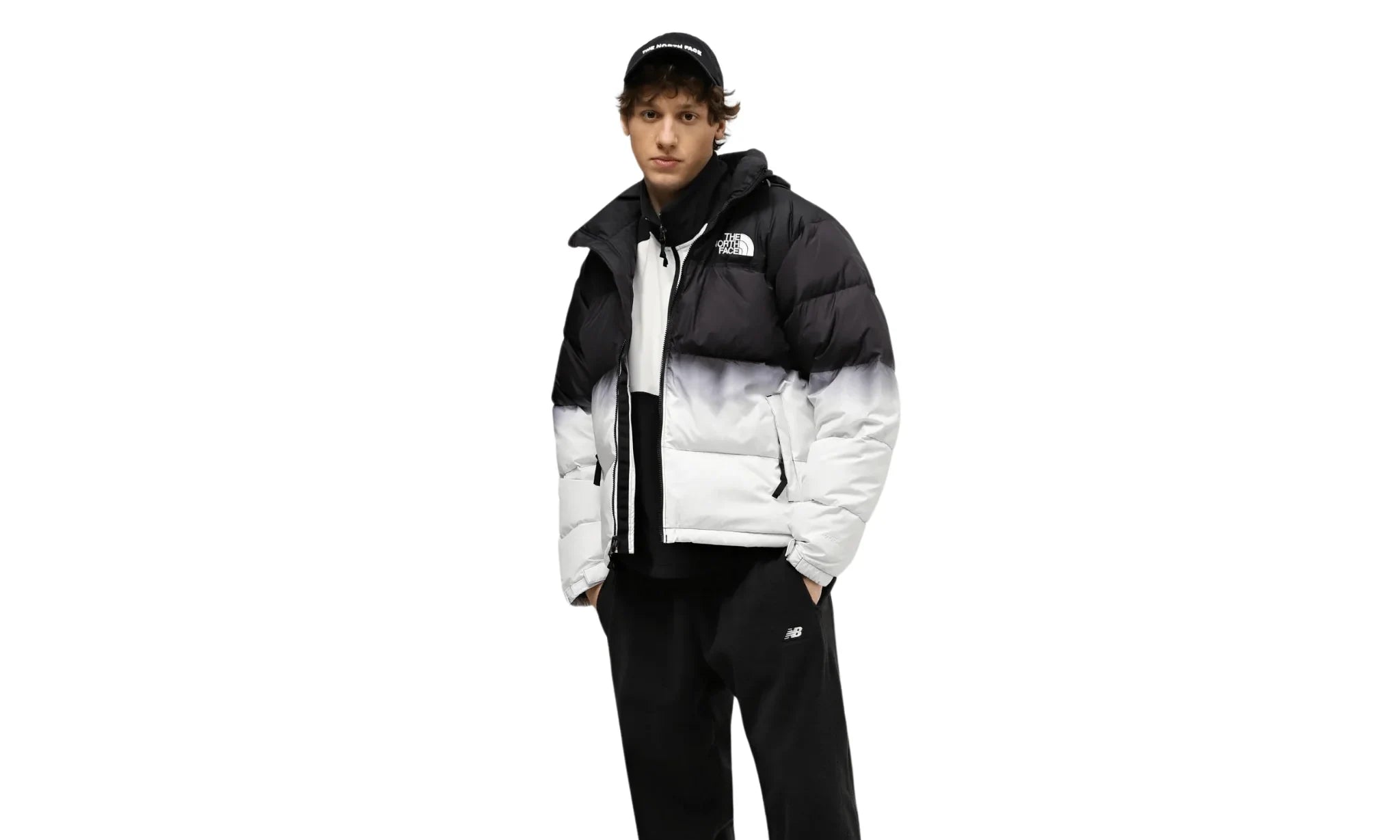 Bunda The North Face 1996 Retro Nuptse 700 Fill Jacket Dip Dye Black - SneakerDefinition