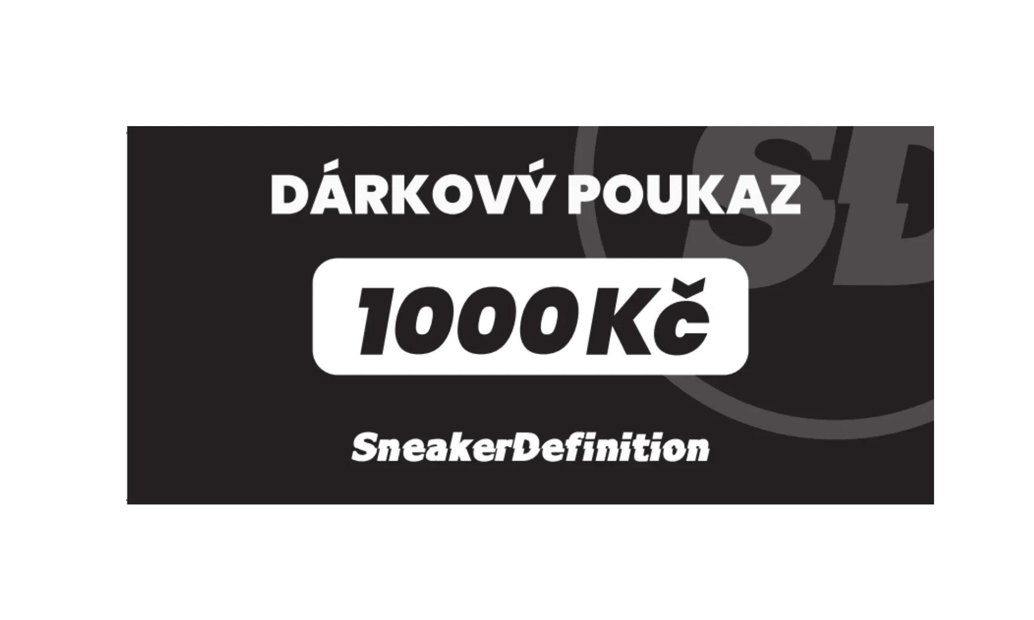 Fyzický voucher na 1000 Kč - SneakerDefinition