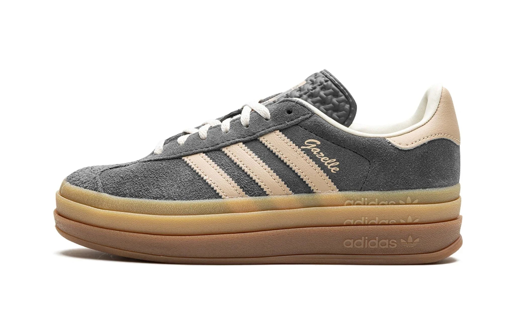 Obuv Adidas Gazelle Bold Grey Magic Beige Gum - SneakerDefinition