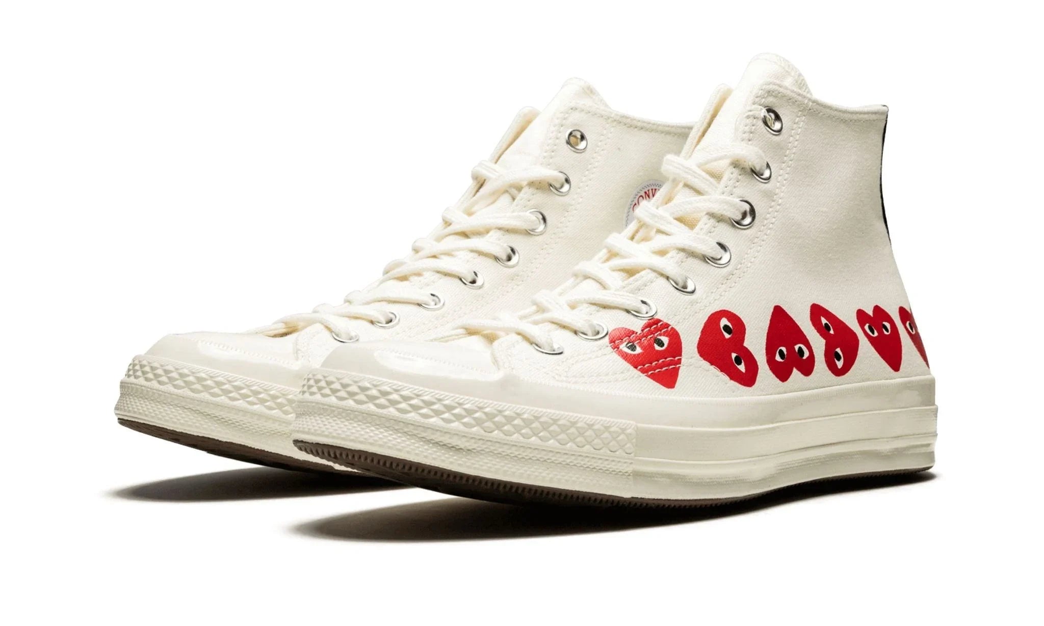 Obuv Converse Chuck Taylor All Star 70 Hi Comme des Garcons PLAY Multi-Heart White - SneakerDefinition