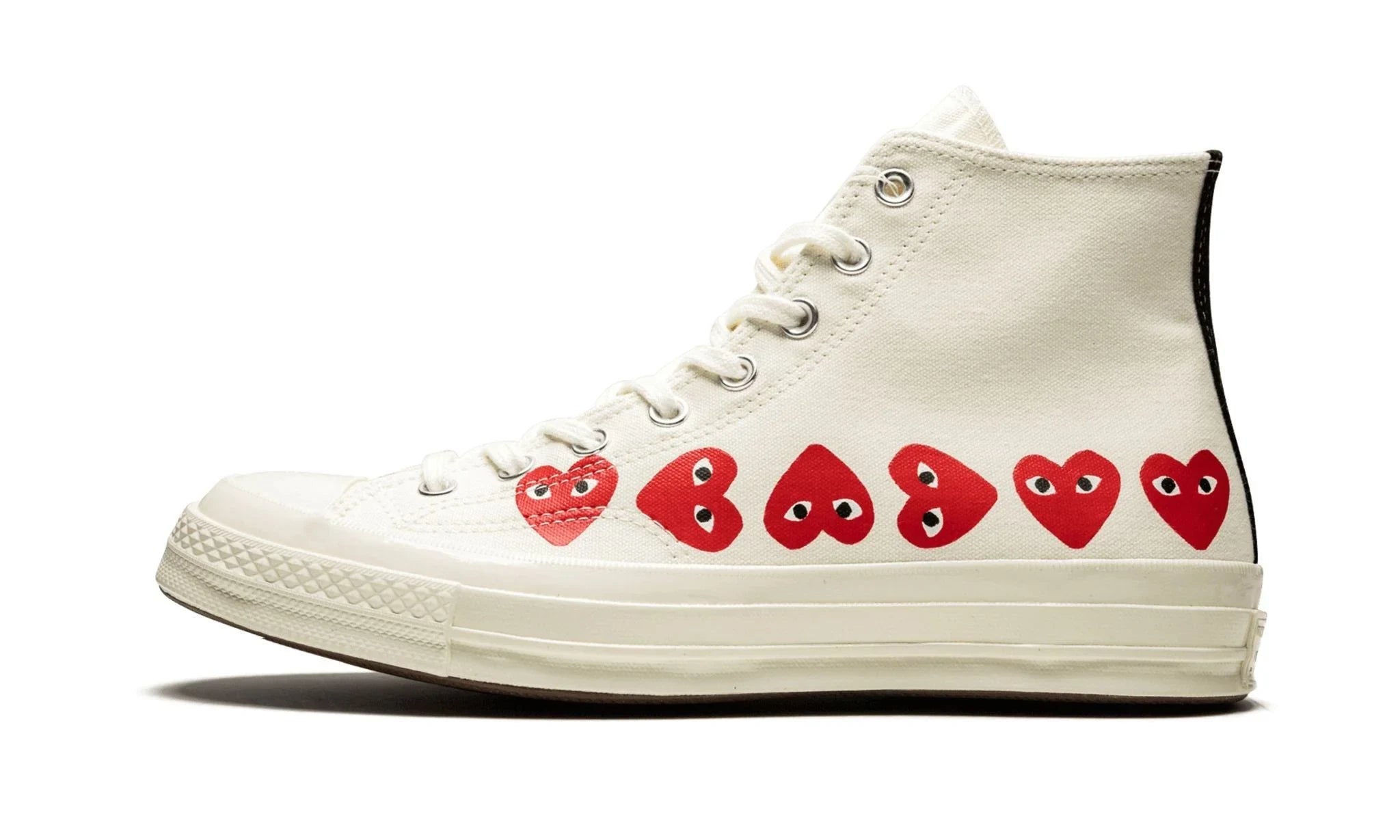 Obuv Converse Chuck Taylor All Star 70 Hi Comme des Garcons PLAY Multi-Heart White - SneakerDefinition