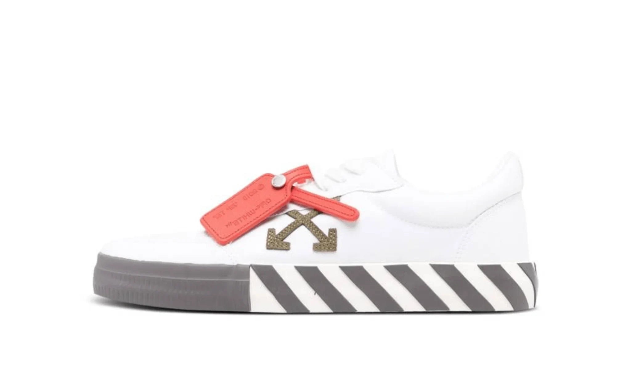 Obuv OFF-WHITE Vulc Sneaker White Khaki - SneakerDefinition