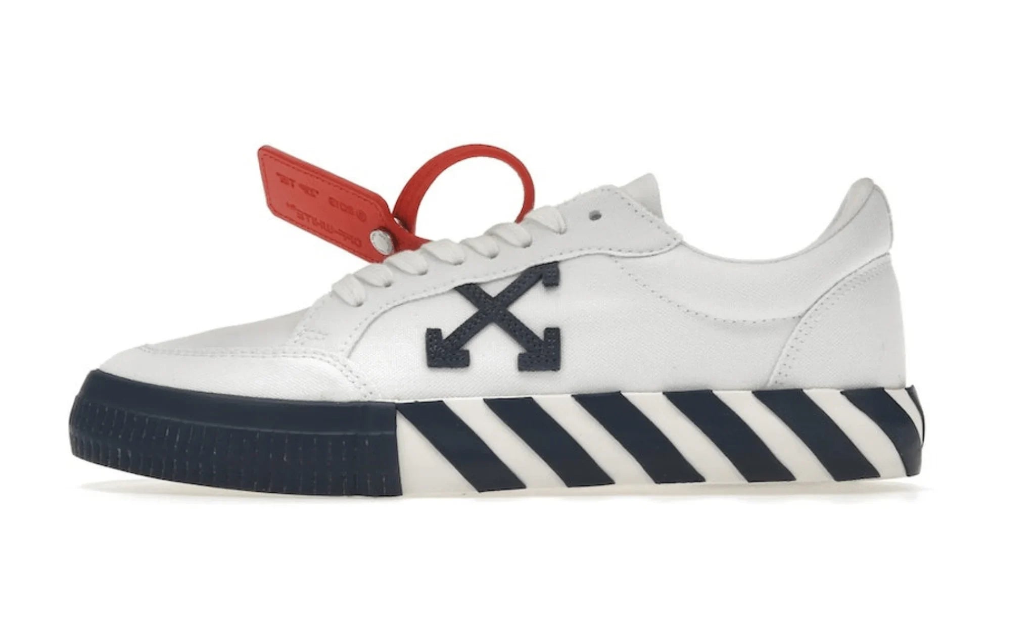 Obuv OFF-WHITE Vulc Sneaker White Navy Blue - SneakerDefinition