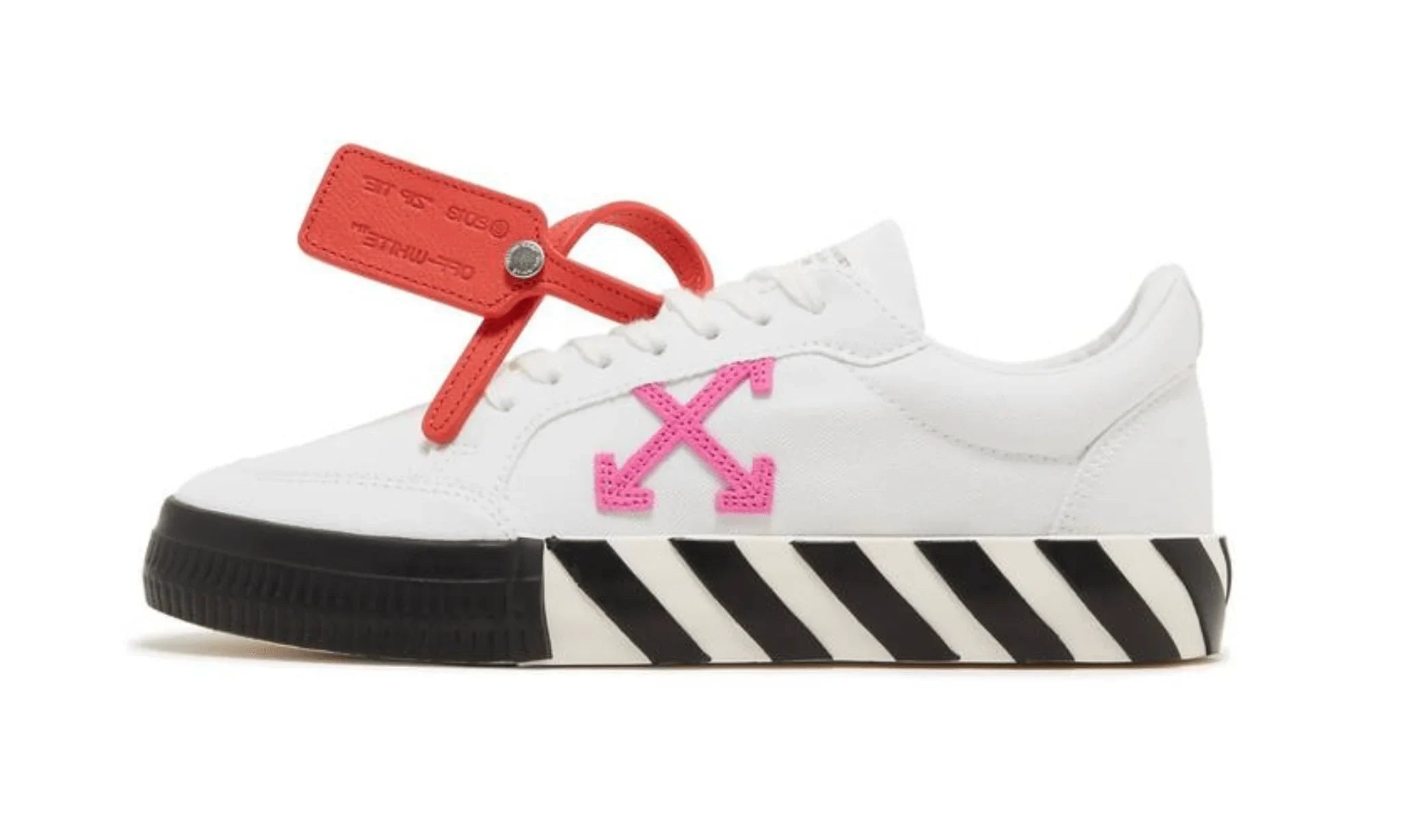Obuv OFF-WHITE Wmns Vulc Sneaker White Black Fuchsia - SneakerDefinition