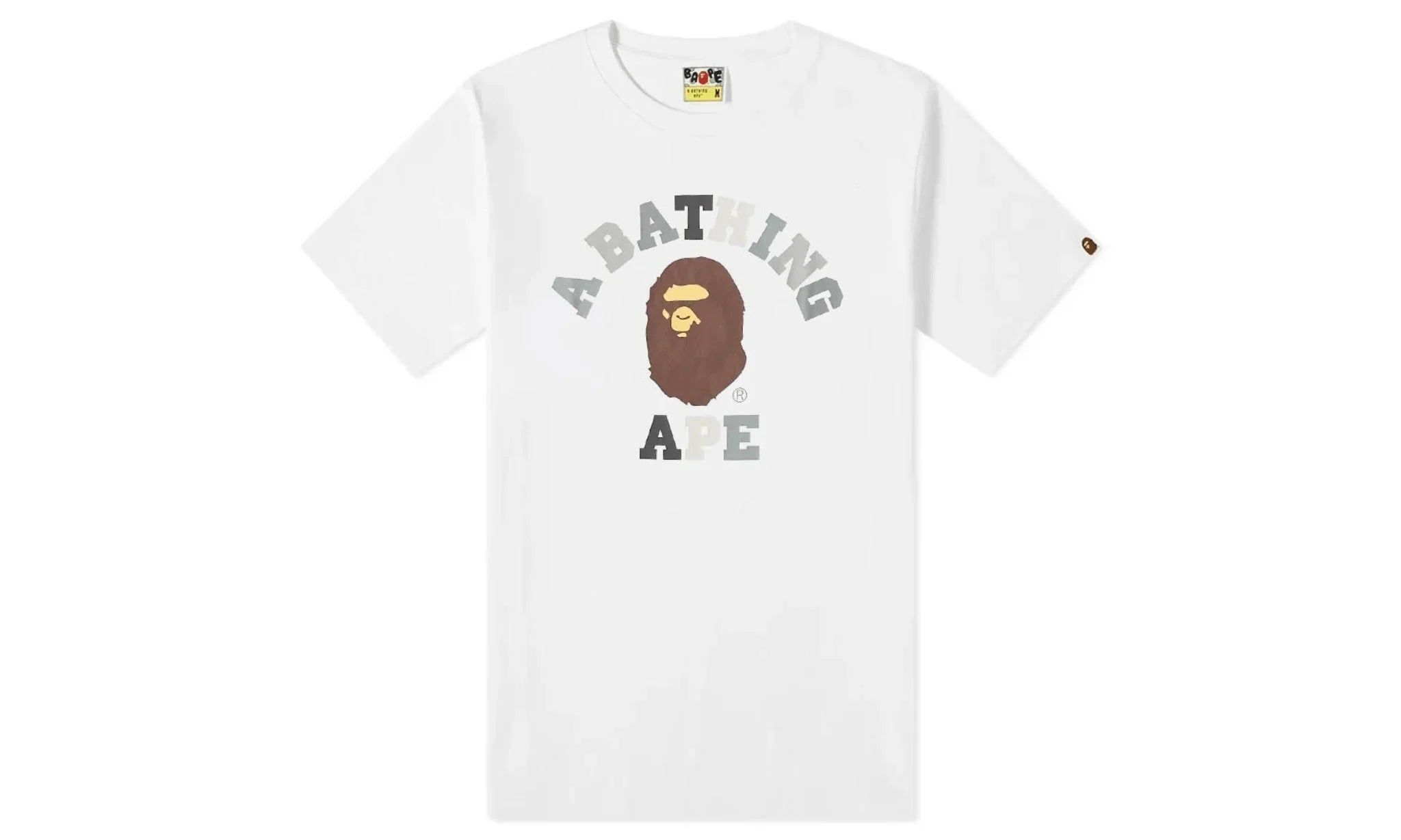 Trička BAPE Colors College Tee White - SneakerDefinition