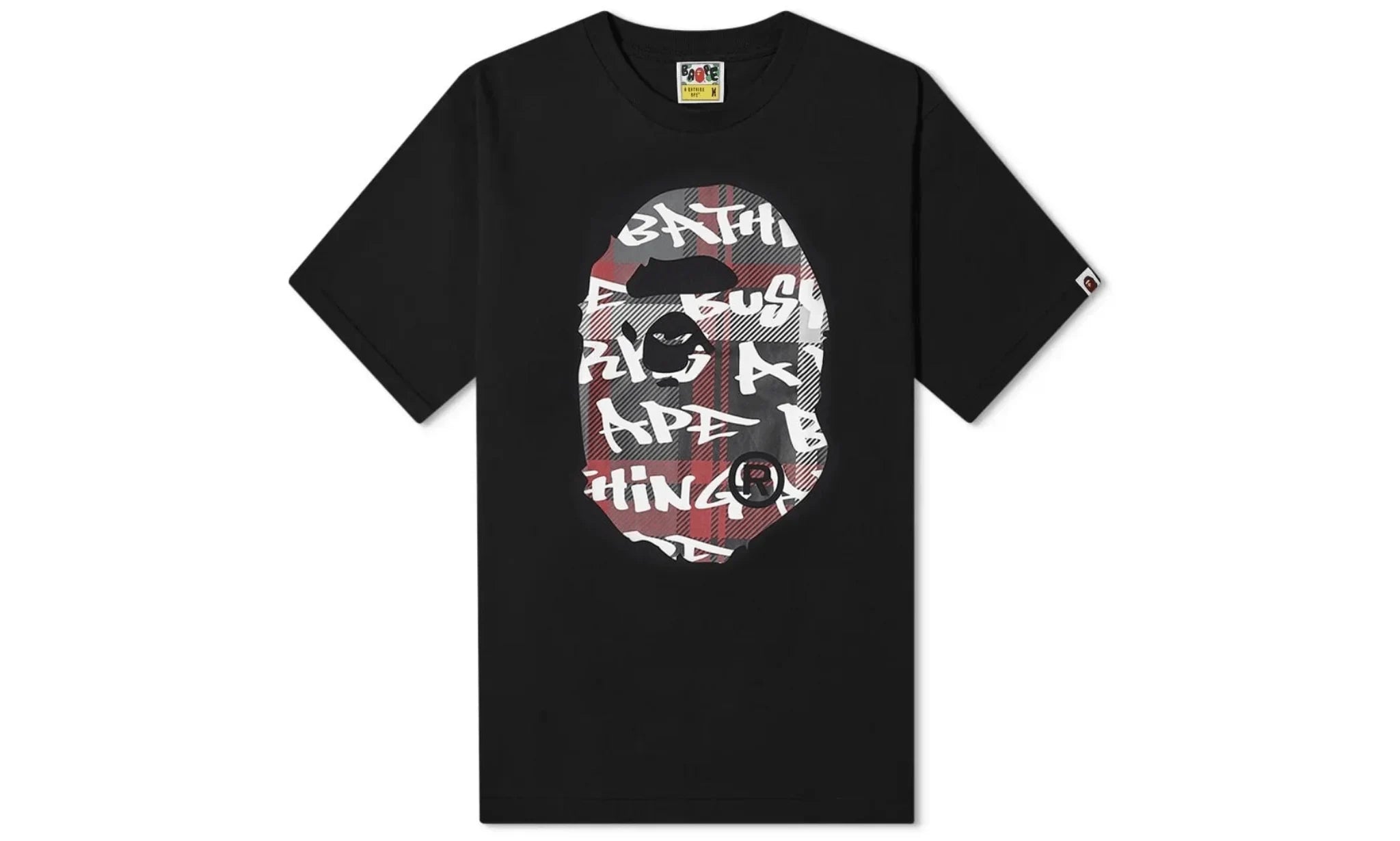 Trička BAPE Graffiti Check Big Ape Head Tee - SneakerDefinition