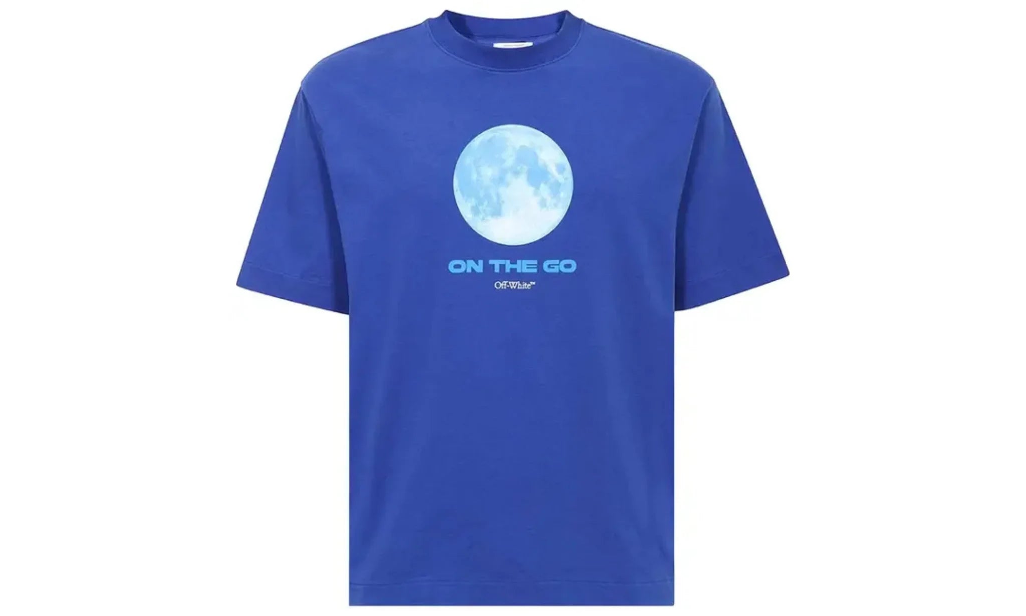Tričko Off-White On The Go Moon Skate Tee Blue - SneakerDefinition