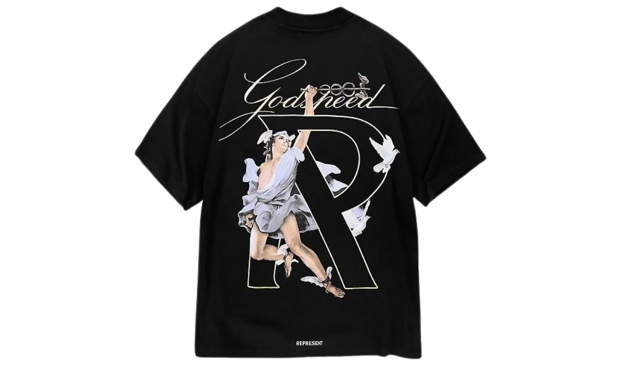 Tričko Represent Hermes T-Shirt - Jet Black - SneakerDefinition