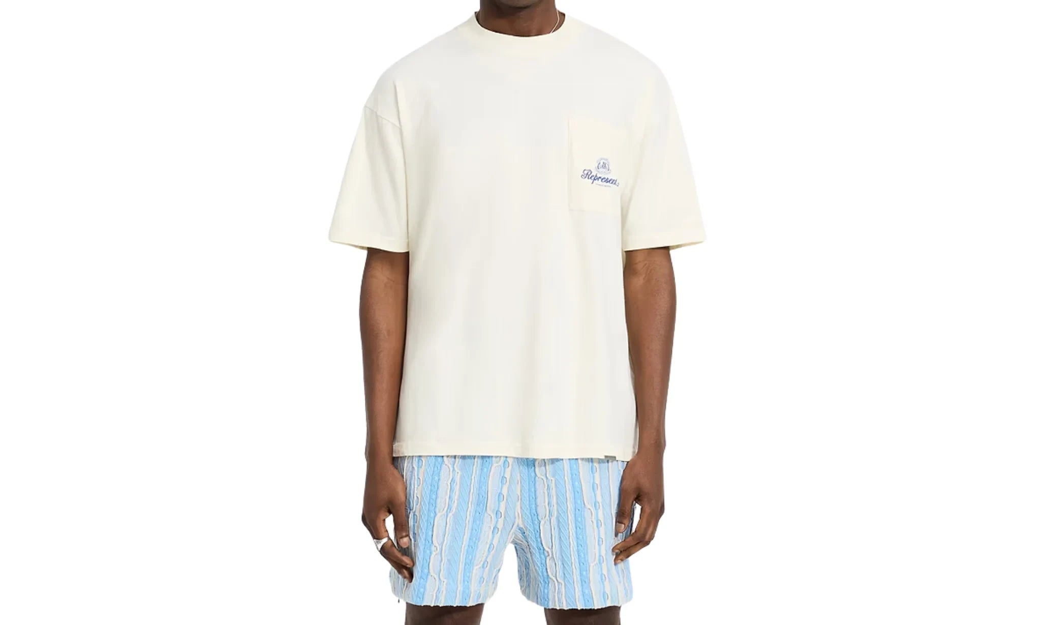 Tričko Represent Permanent Vacation Pocket T-Shirt - Antique White - SneakerDefinition