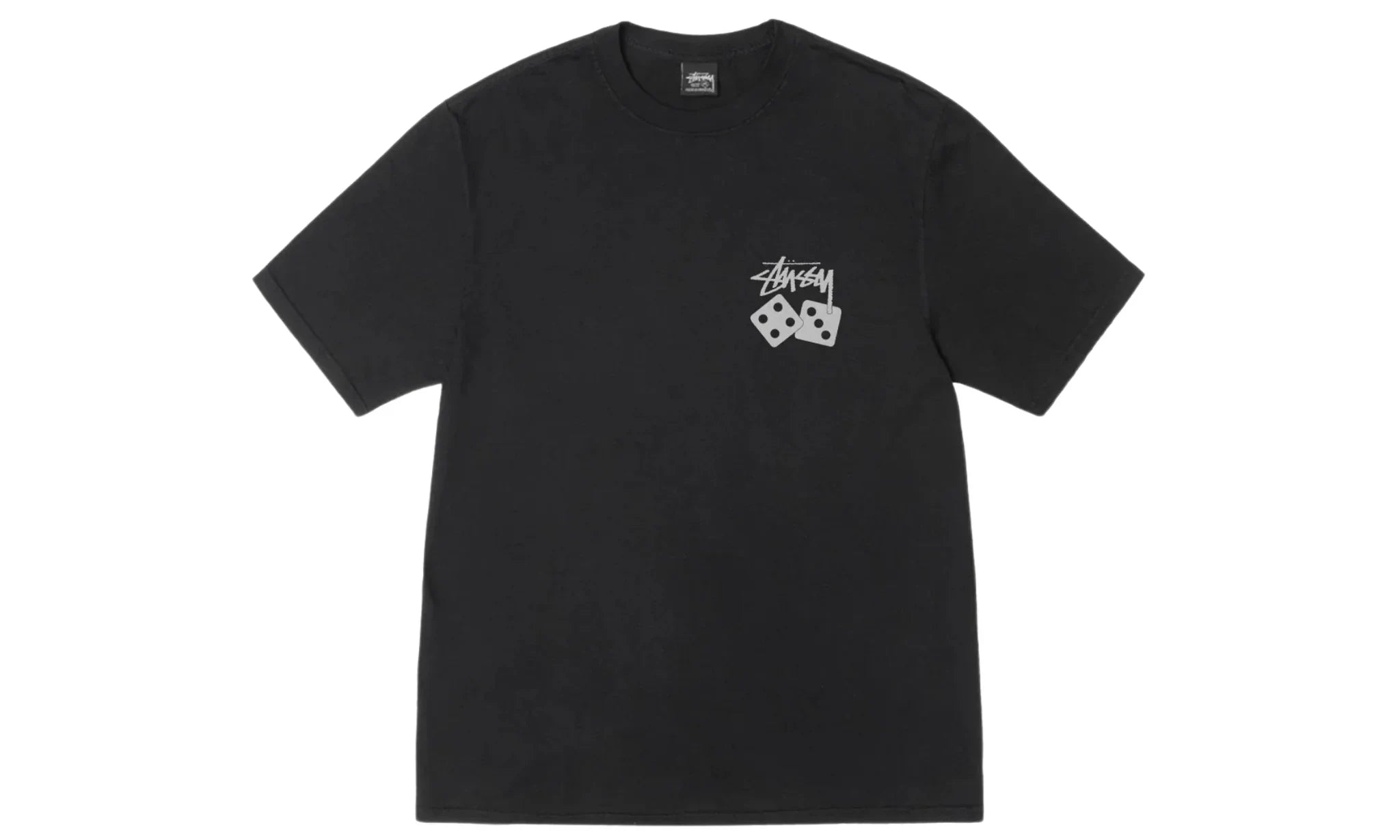 Tričko Stüssy Dice Tee Pigment Dyed Black - SneakerDefinition