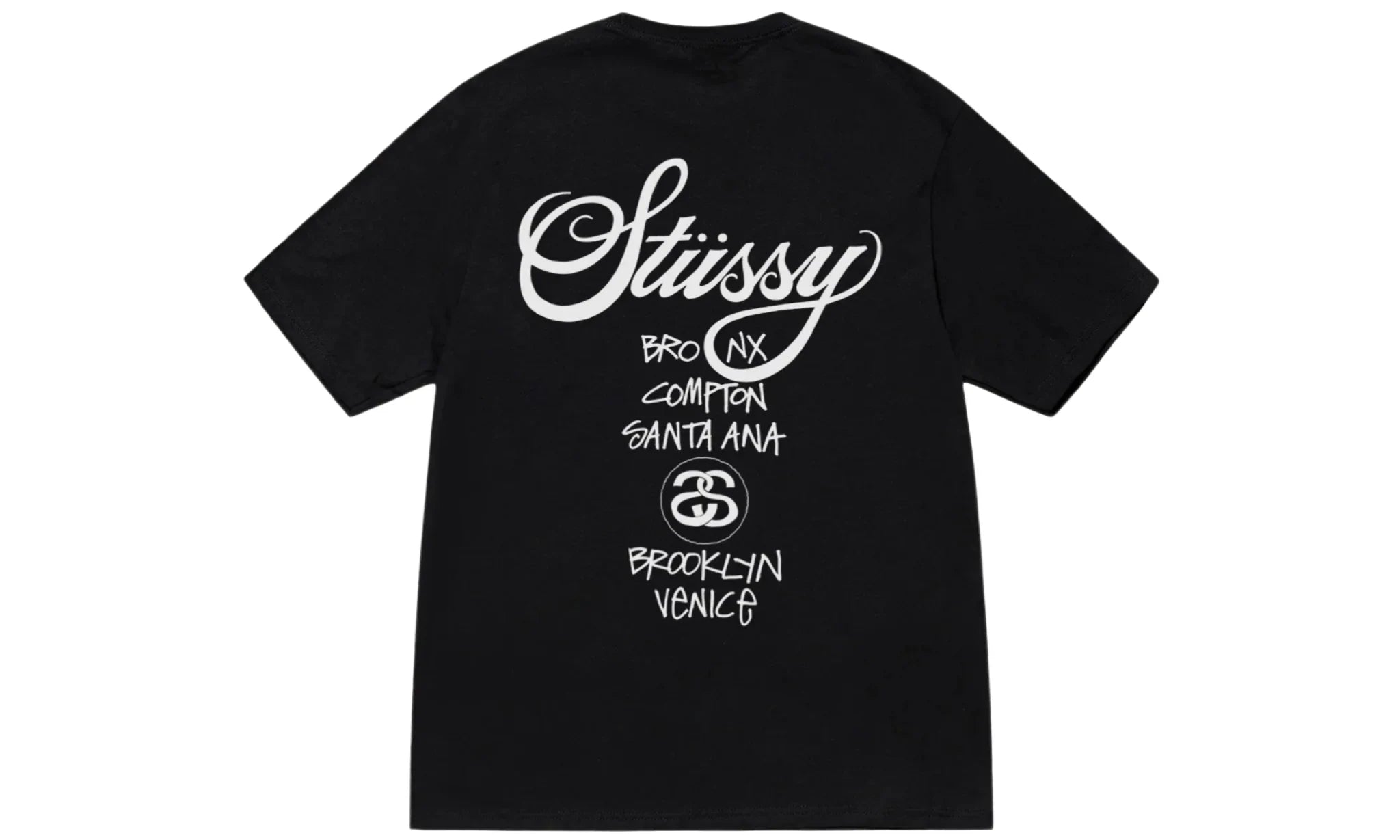 Tričko Stüssy World Tour Tee Black - SneakerDefinition