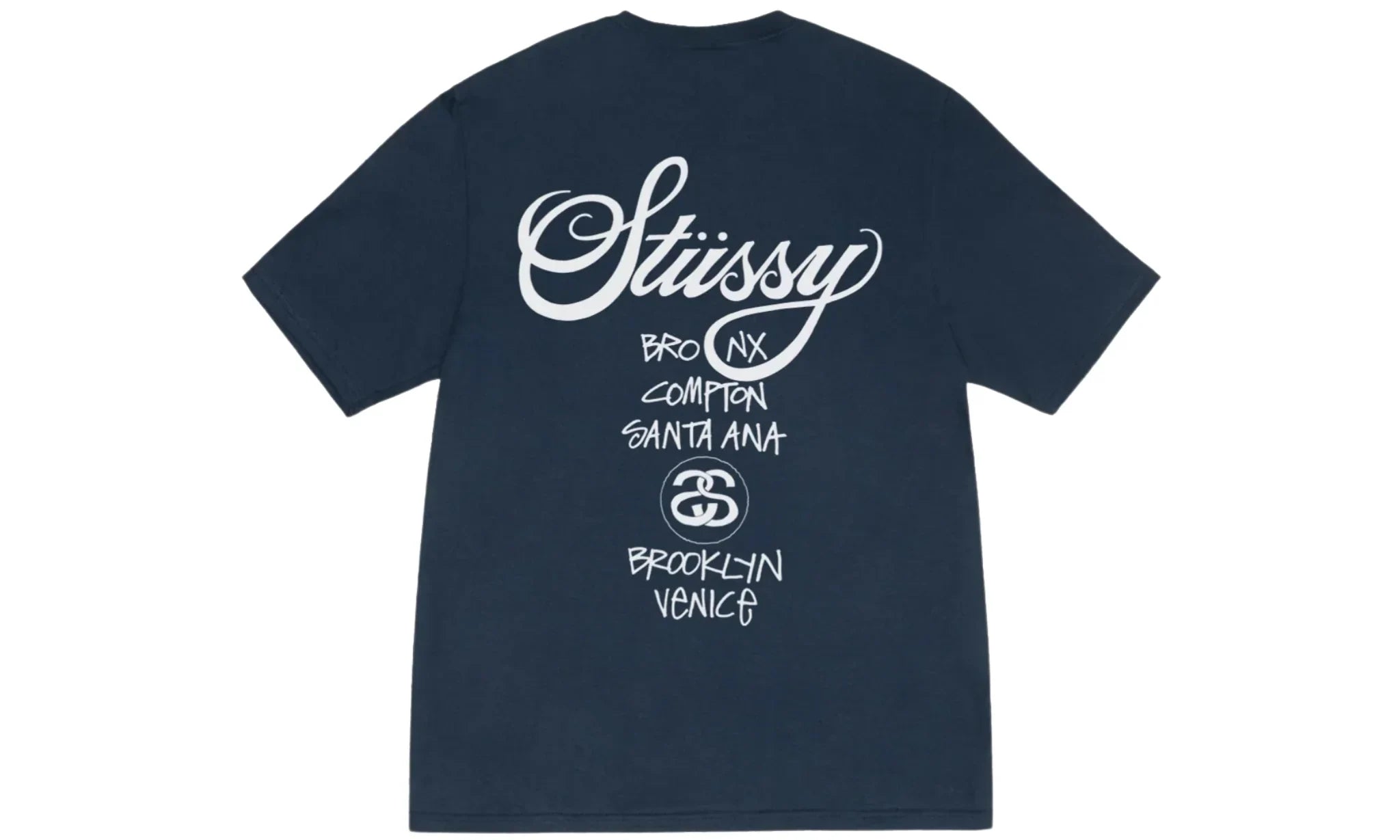 Tričko Stüssy World Tour Tee Navy - SneakerDefinition