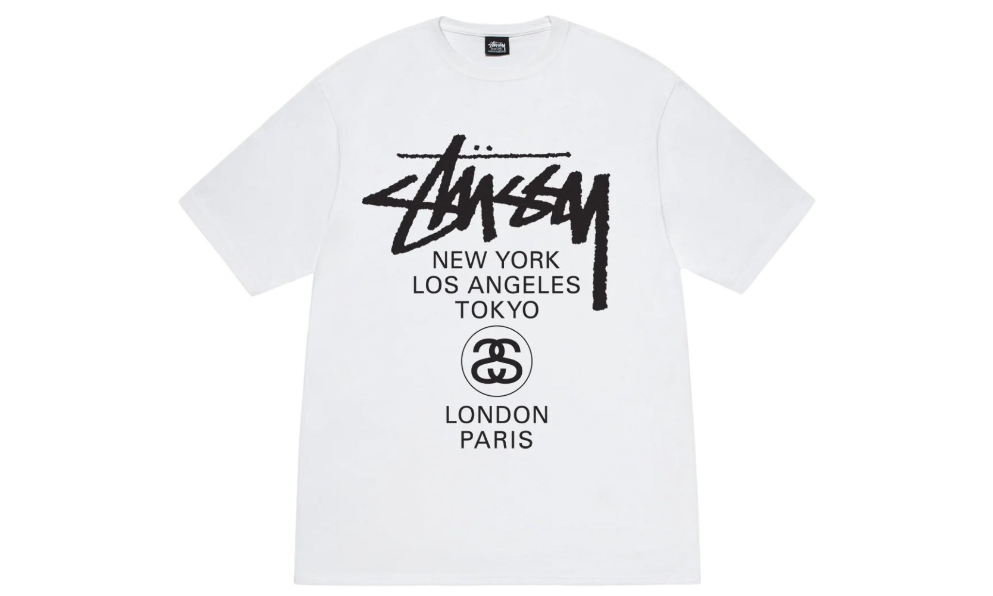 Tričko Stüssy World Tour Tee White - SneakerDefinition