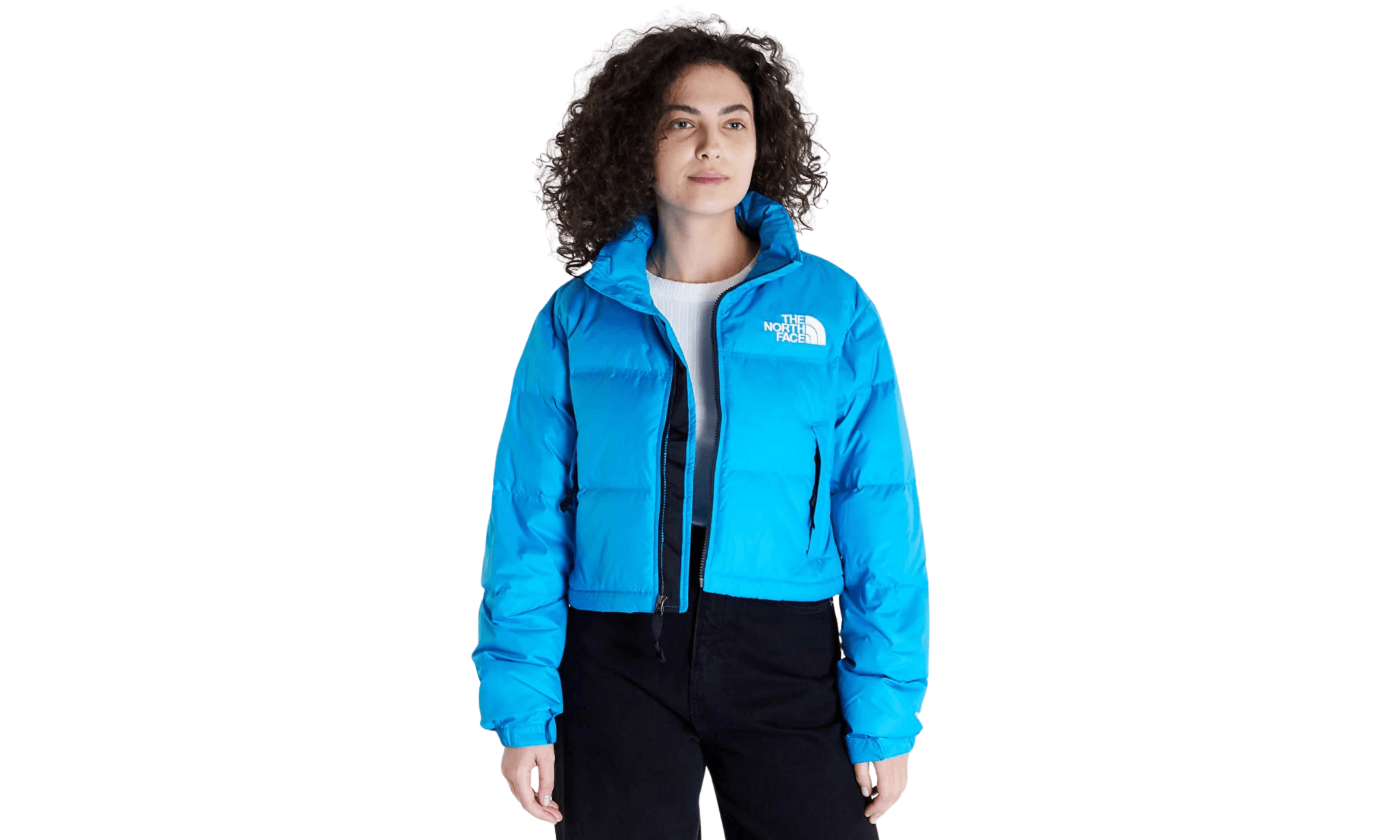 Bunda The North Face Nuptse Short Jacket Acoustic Blue - SneakerDefinition