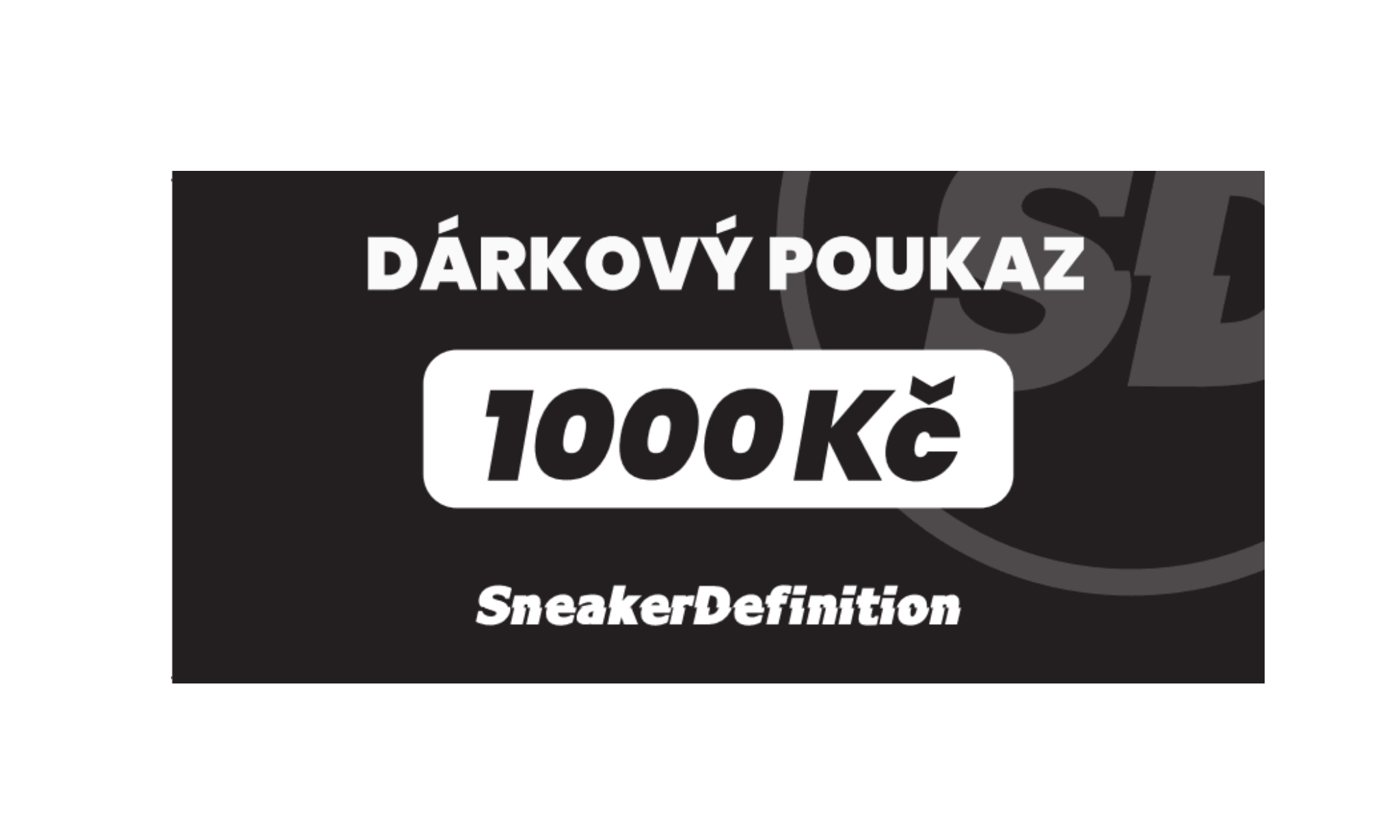  Fyzický voucher na 1000 Kč - SneakerDefinition