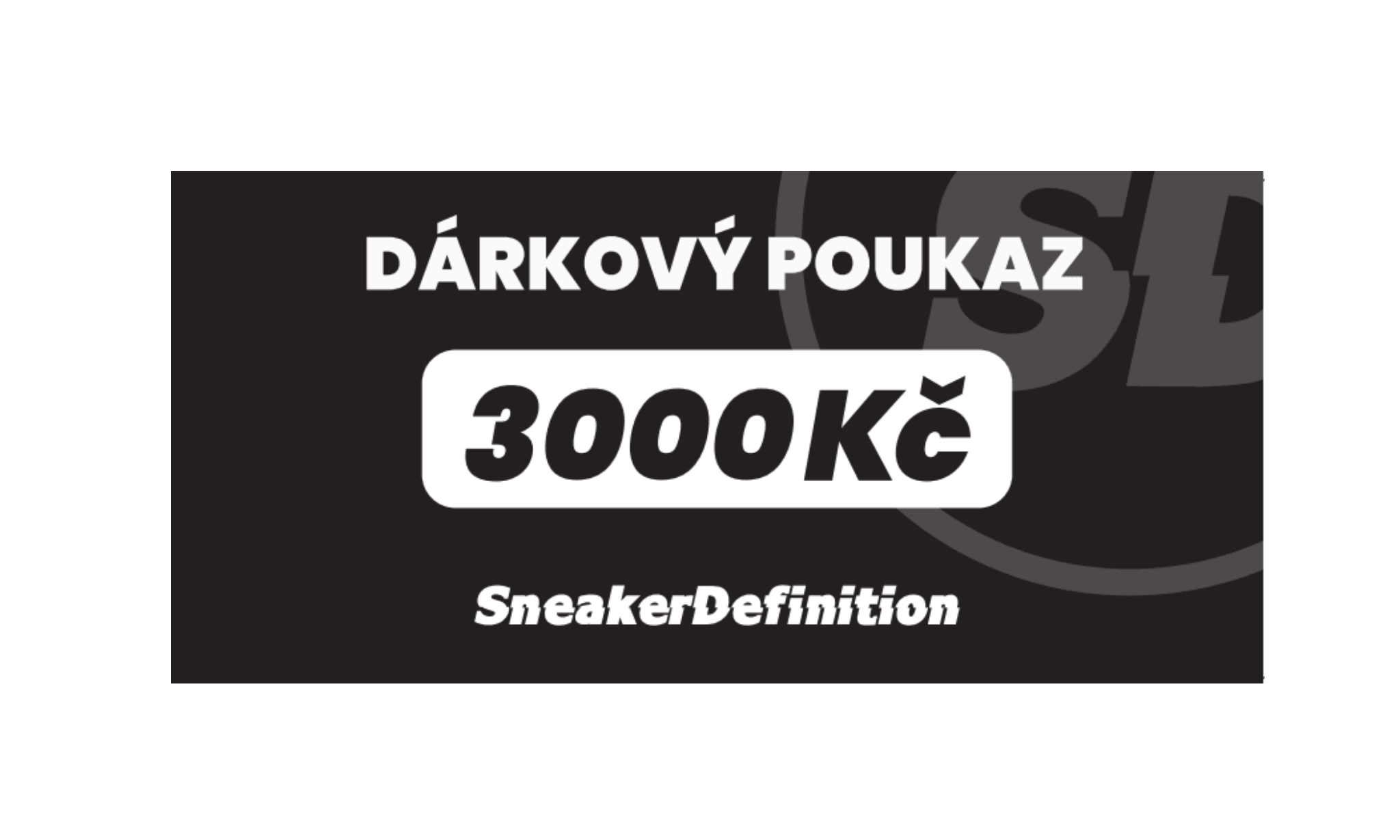  Fyzický voucher na 3000 Kč - SneakerDefinition