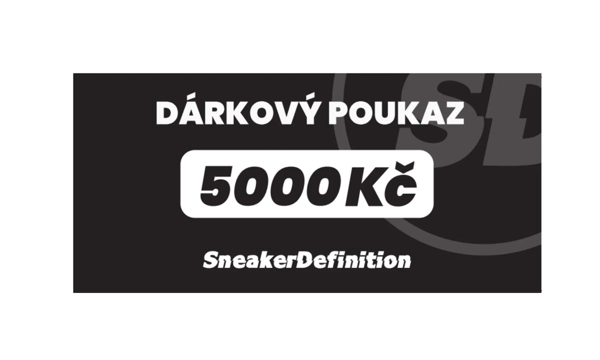  Fyzický voucher na 5000 Kč - SneakerDefinition