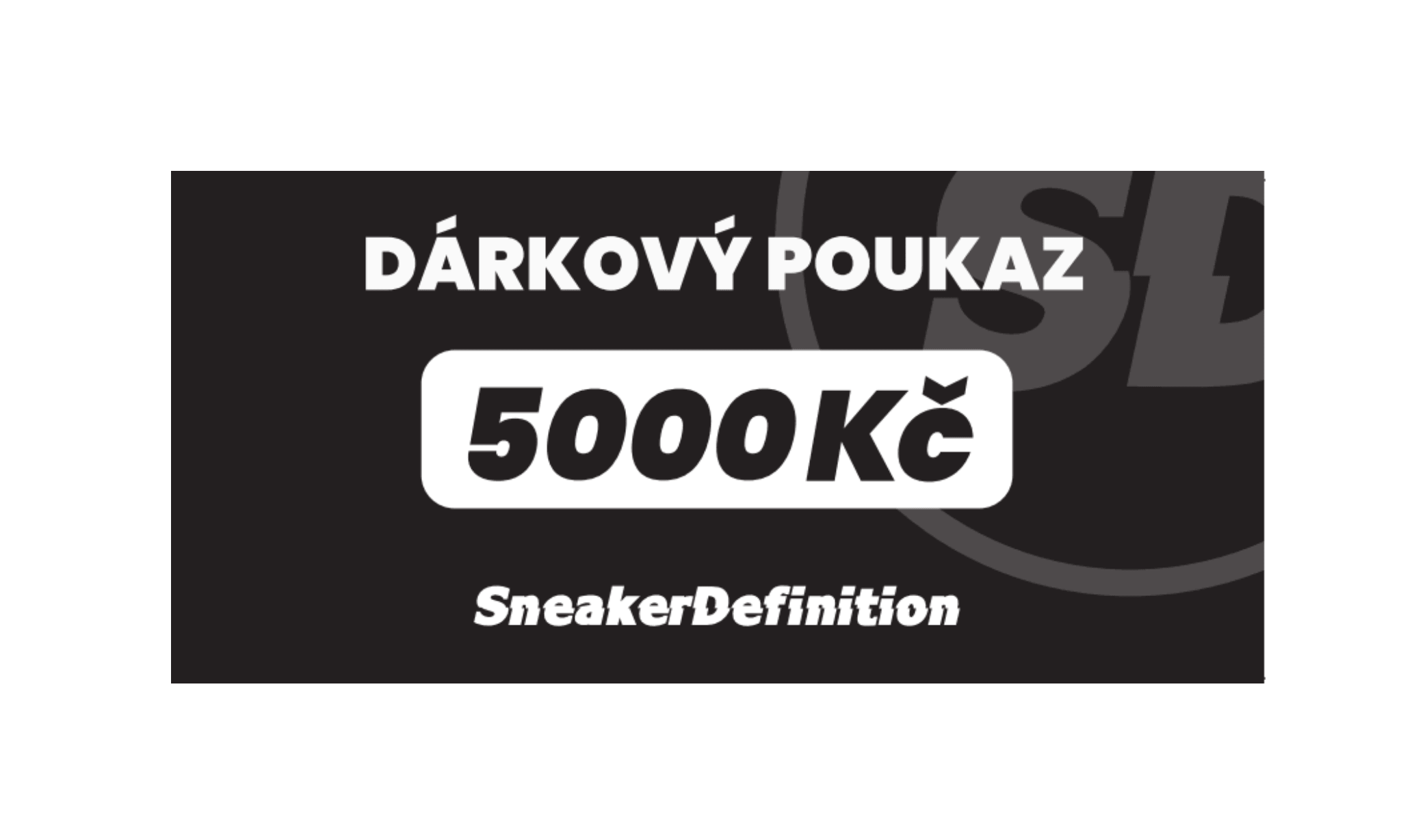  Fyzický voucher na 5000 Kč - SneakerDefinition