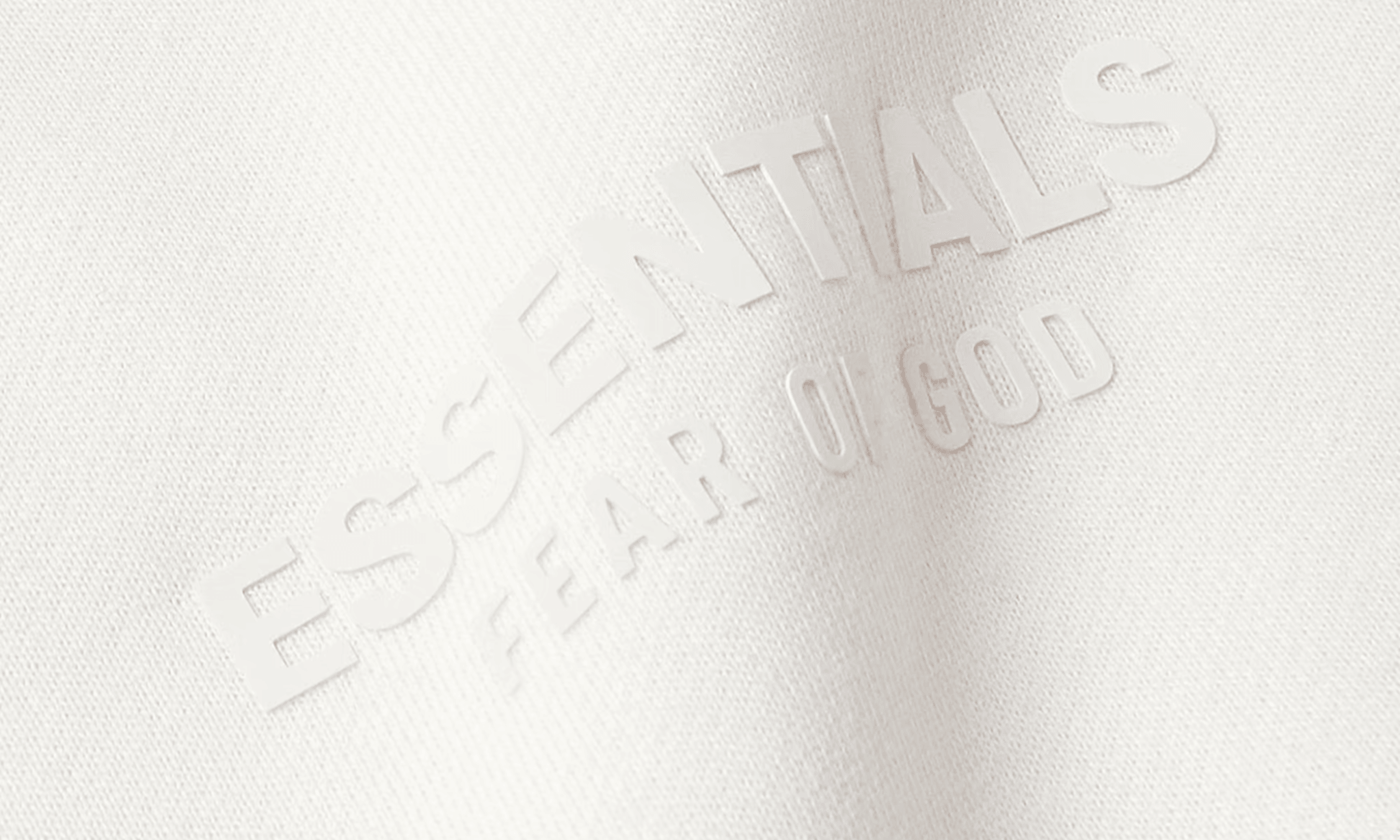 Mikina Fear Of God Essentials Logo-Appliquéd Hoodie White - SneakerDefinition