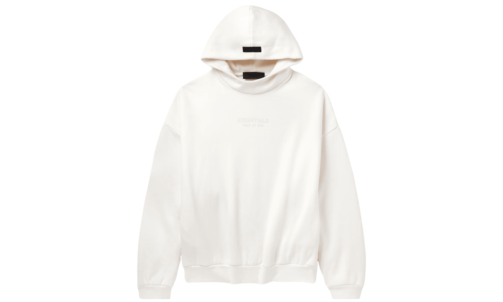 Mikina Fear Of God Essentials Logo-Appliquéd Hoodie White - SneakerDefinition