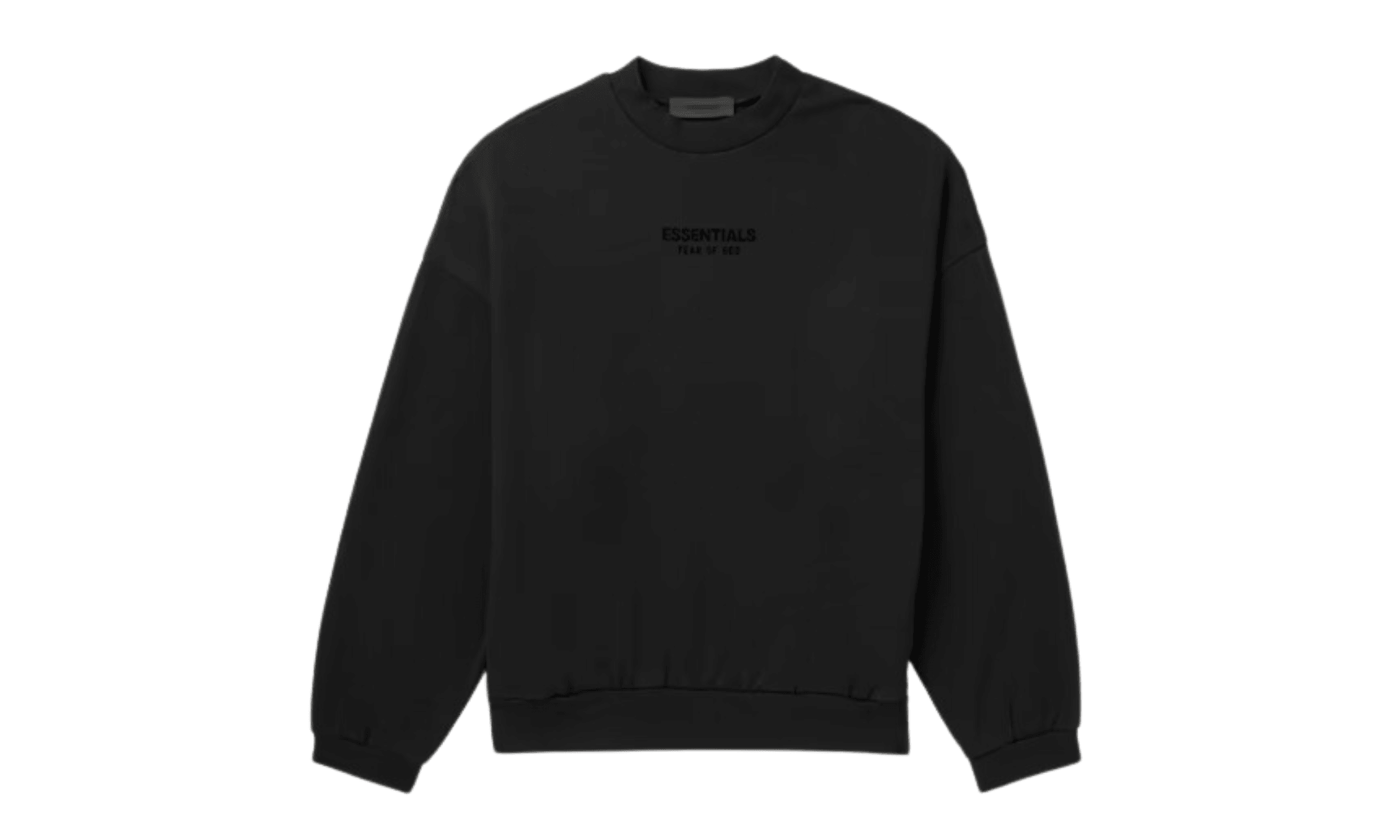 Mikina Fear Of God Essentials Logo-Appliquéd Sweatshirt Black - SneakerDefinition