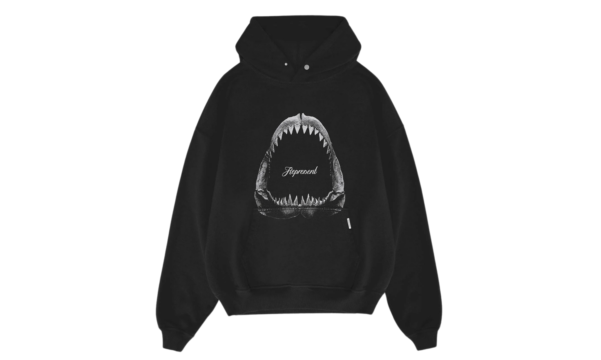 Mikina Represent Shark Jaws Hoodie - Off Black - SneakerDefinition