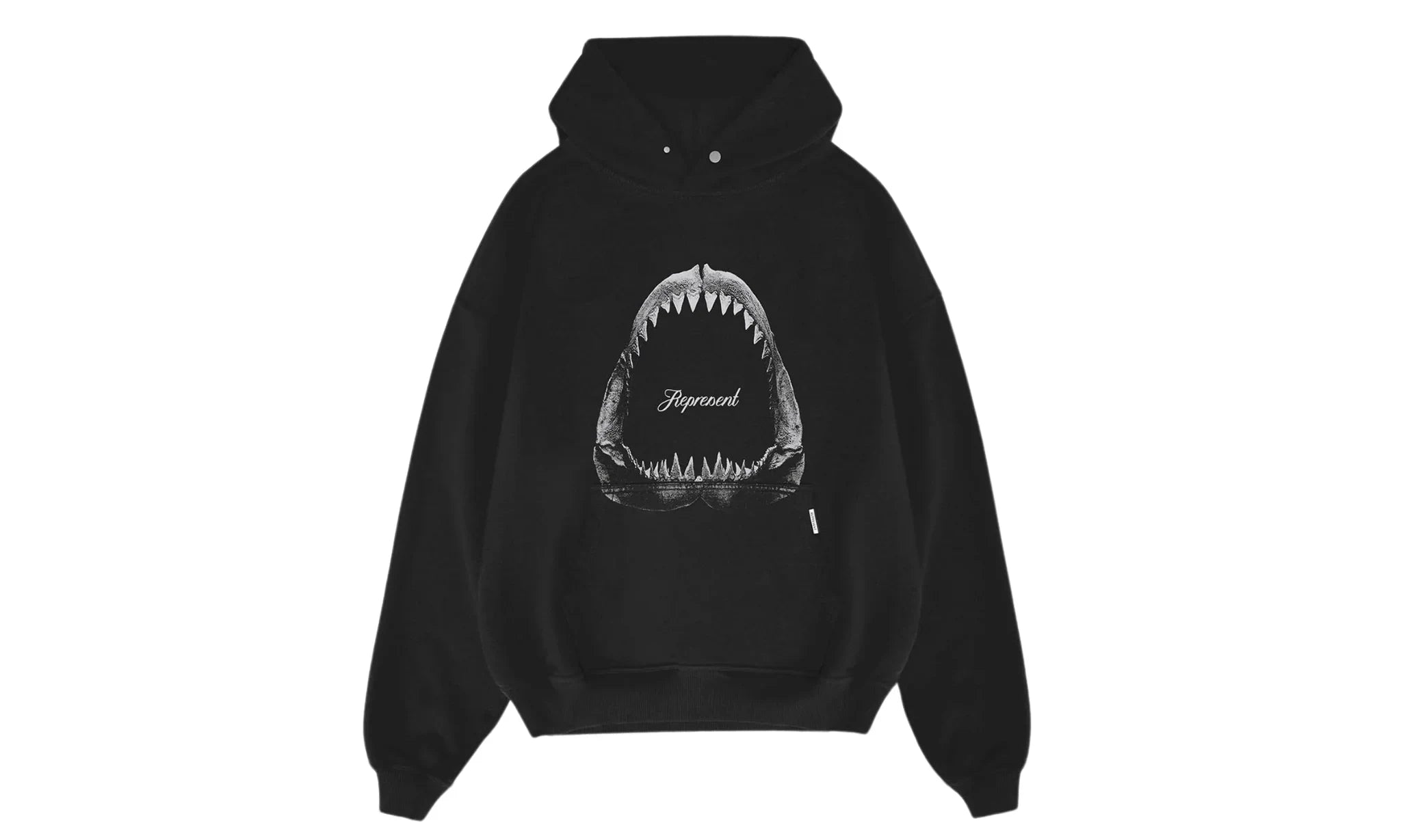 Mikina Represent Shark Jaws Hoodie - Off Black - SneakerDefinition