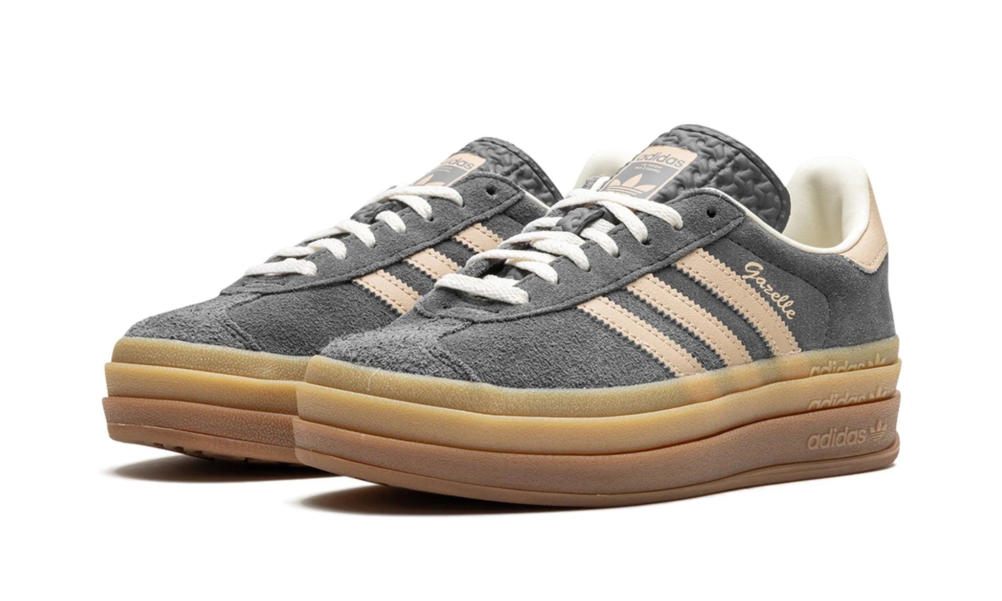 Obuv Adidas Gazelle Bold Grey Magic Beige Gum - SneakerDefinition