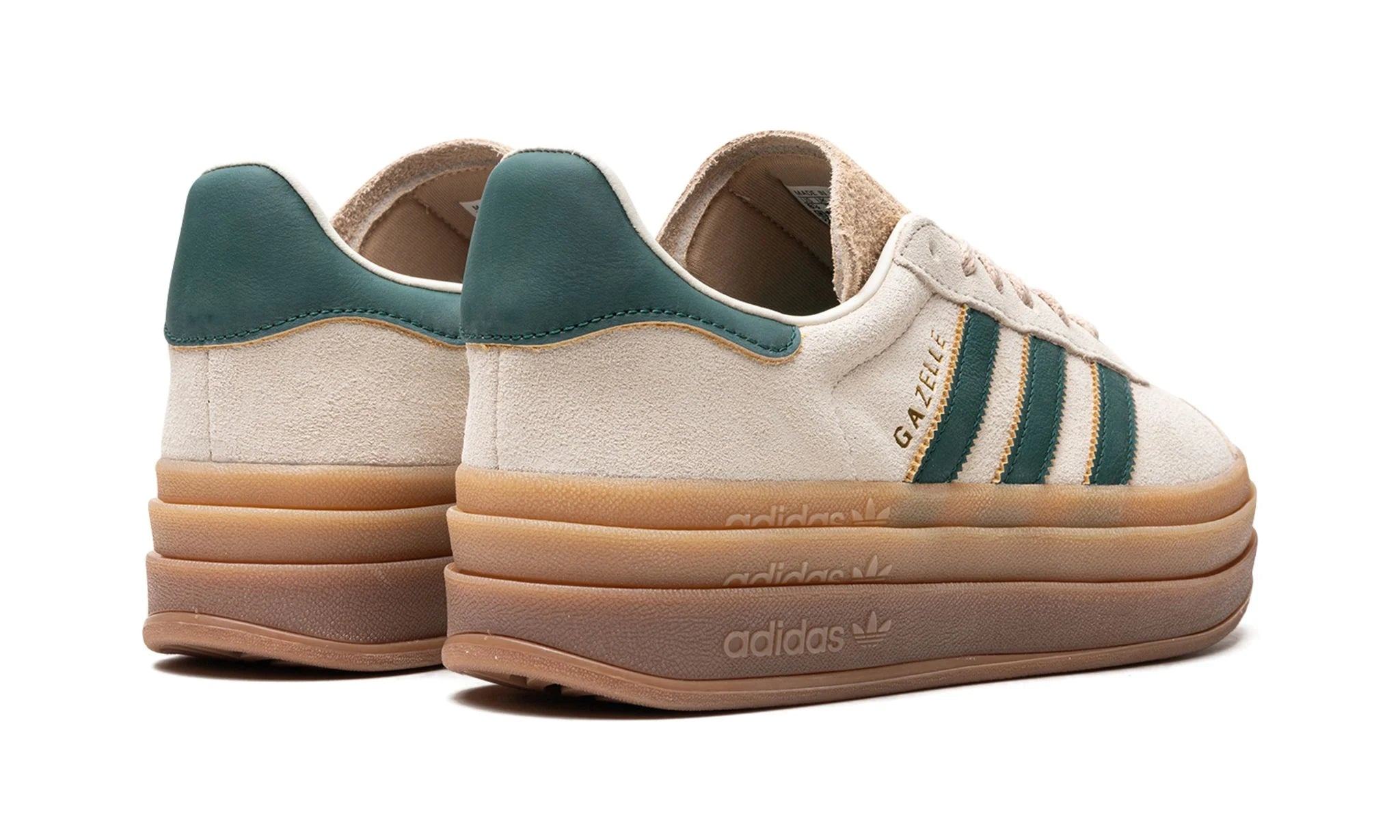 Obuv Adidas Gazelle Bold Magic Beige Collegiate Green - SneakerDefinition