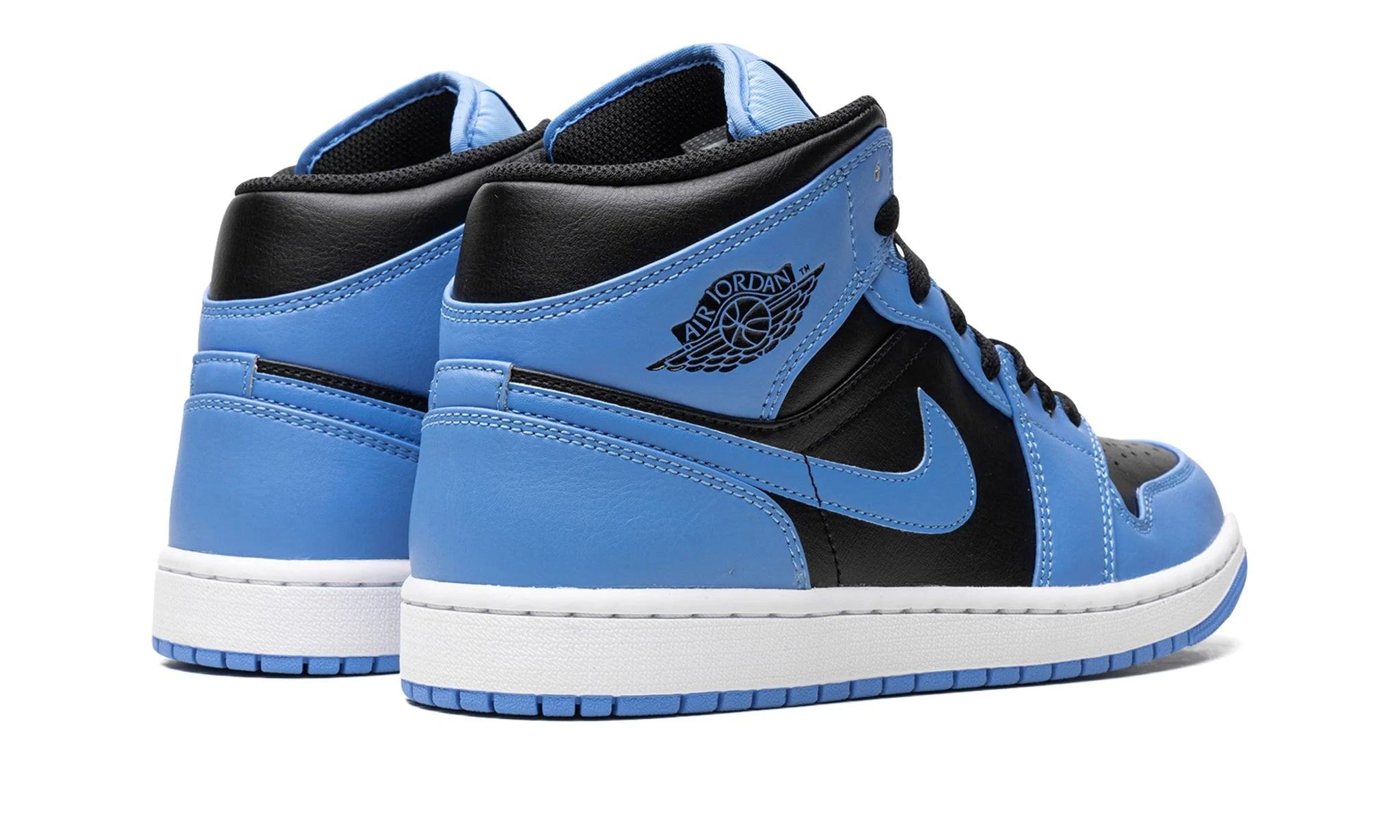 Obuv Air Jordan 1 Mid University Blue Black - SneakerDefinition