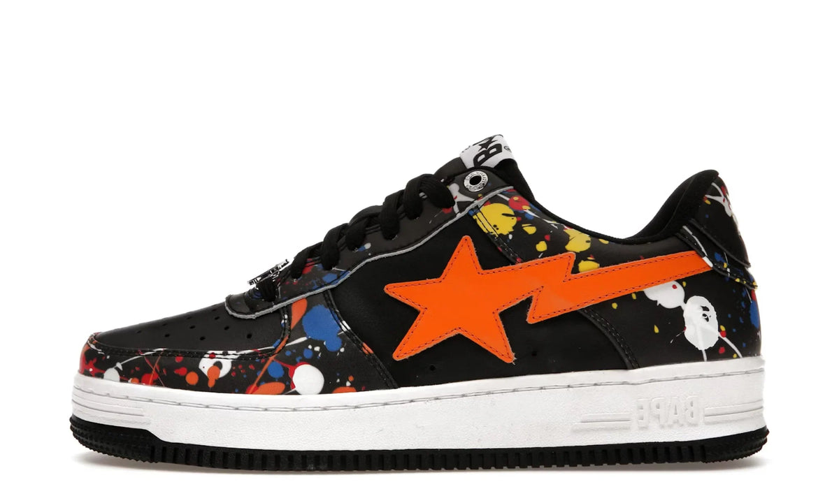 Obuv BAPE Bapesta Paint Splatter Pack - Black - SneakerDefinition