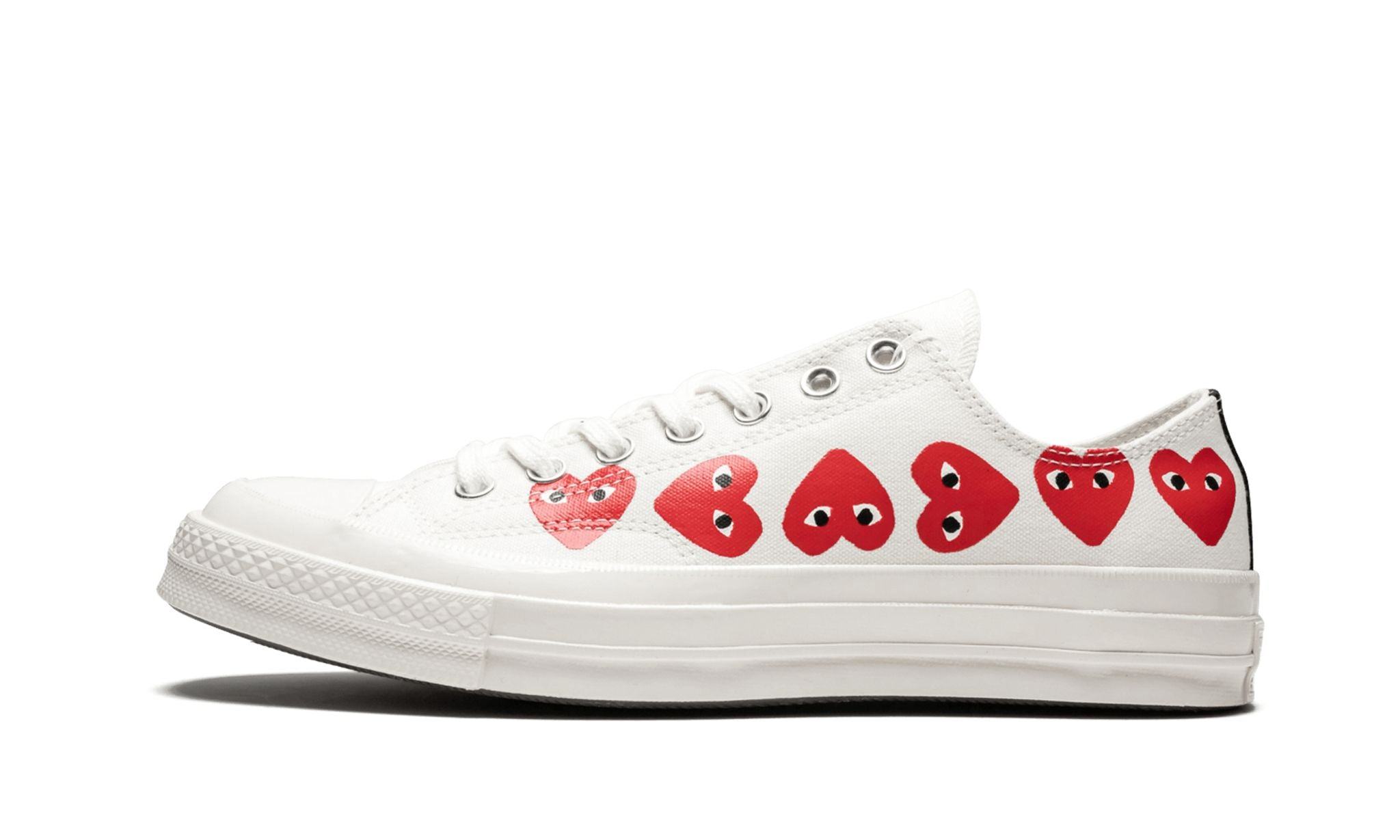 Obuv Converse Chuck Taylor All Star 70 Ox Comme des Garcons PLAY Multi-Heart White - SneakerDefinition