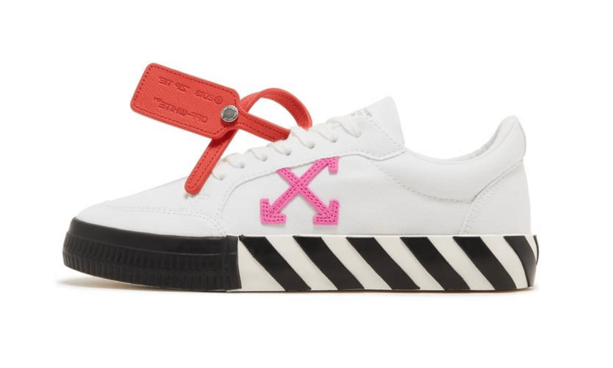 Obuv OFF-WHITE Wmns Vulc Sneaker White Black Fuchsia - SneakerDefinition