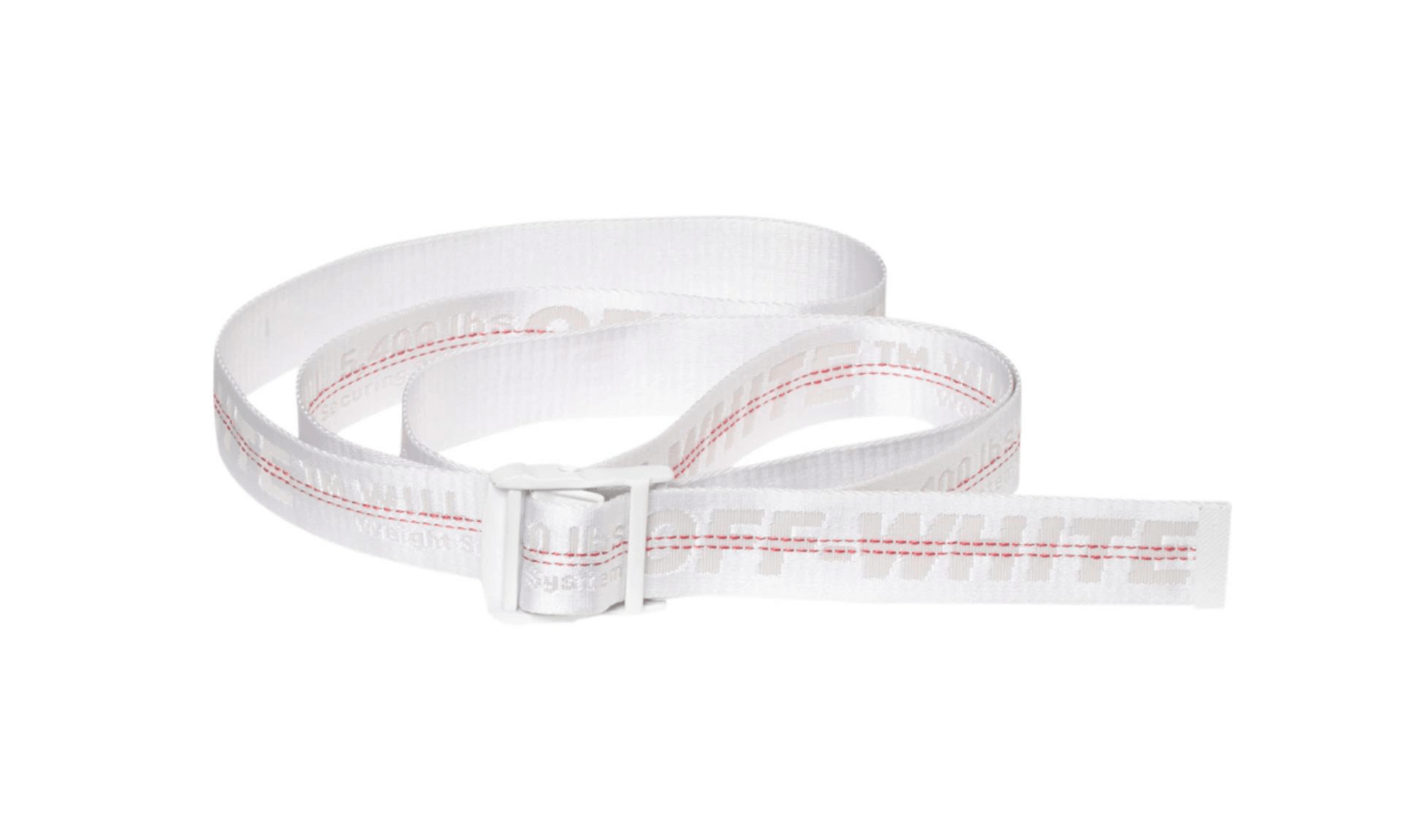 Opasky OFF-WHITE Industrial Belt White - SneakerDefinition