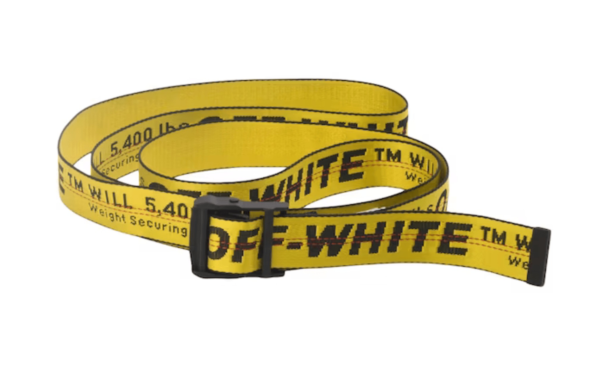 Opasky OFF-WHITE Industrial Belt Yellow/Black - SneakerDefinition