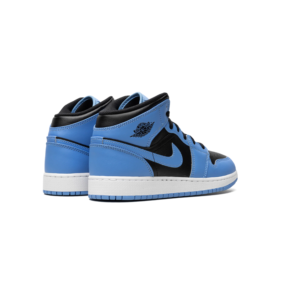 Air Jordan 1 Mid University Blue Black (GS)
