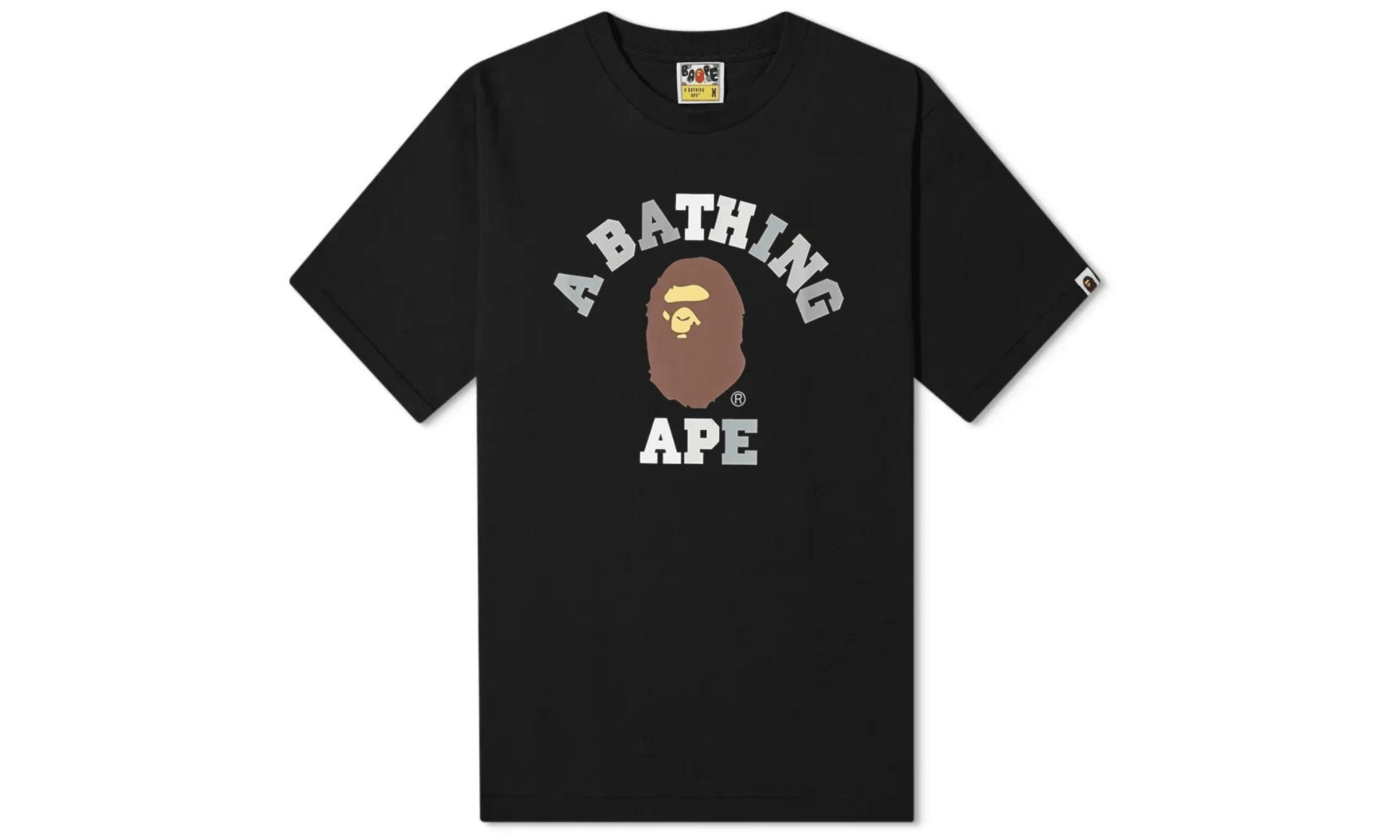 Trička BAPE Colors College Tee Black - SneakerDefinition