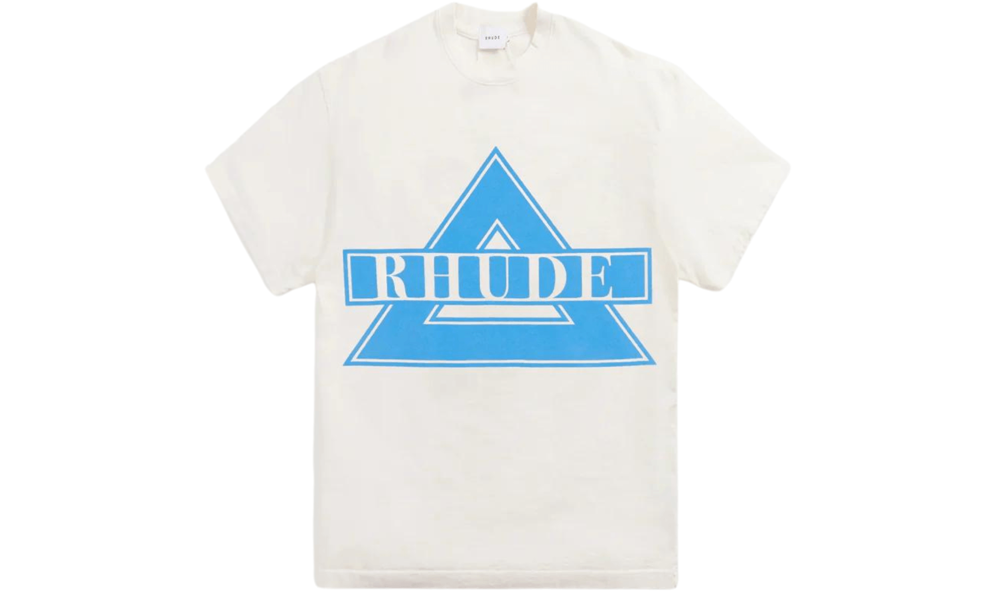 Trička Rhude Triangle Tee Vintage White - SneakerDefinition