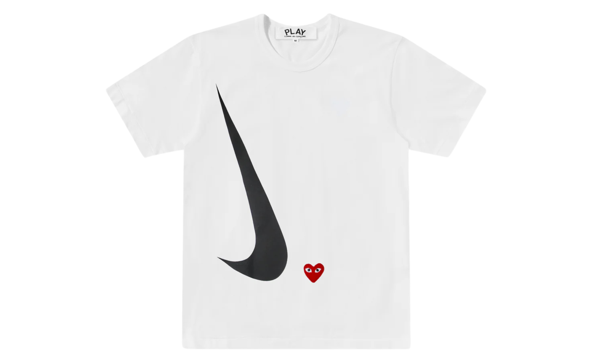 Tričko Comme des Garcons PLAY x Nike T-shirt White - SneakerDefinition