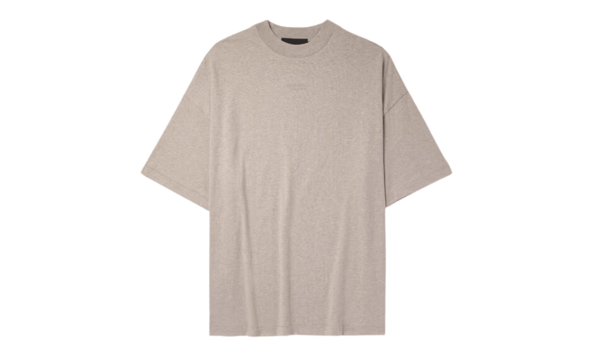 Tričko Fear Of God Essentials Logo-Appliquéd T-Shirt Beige - SneakerDefinition