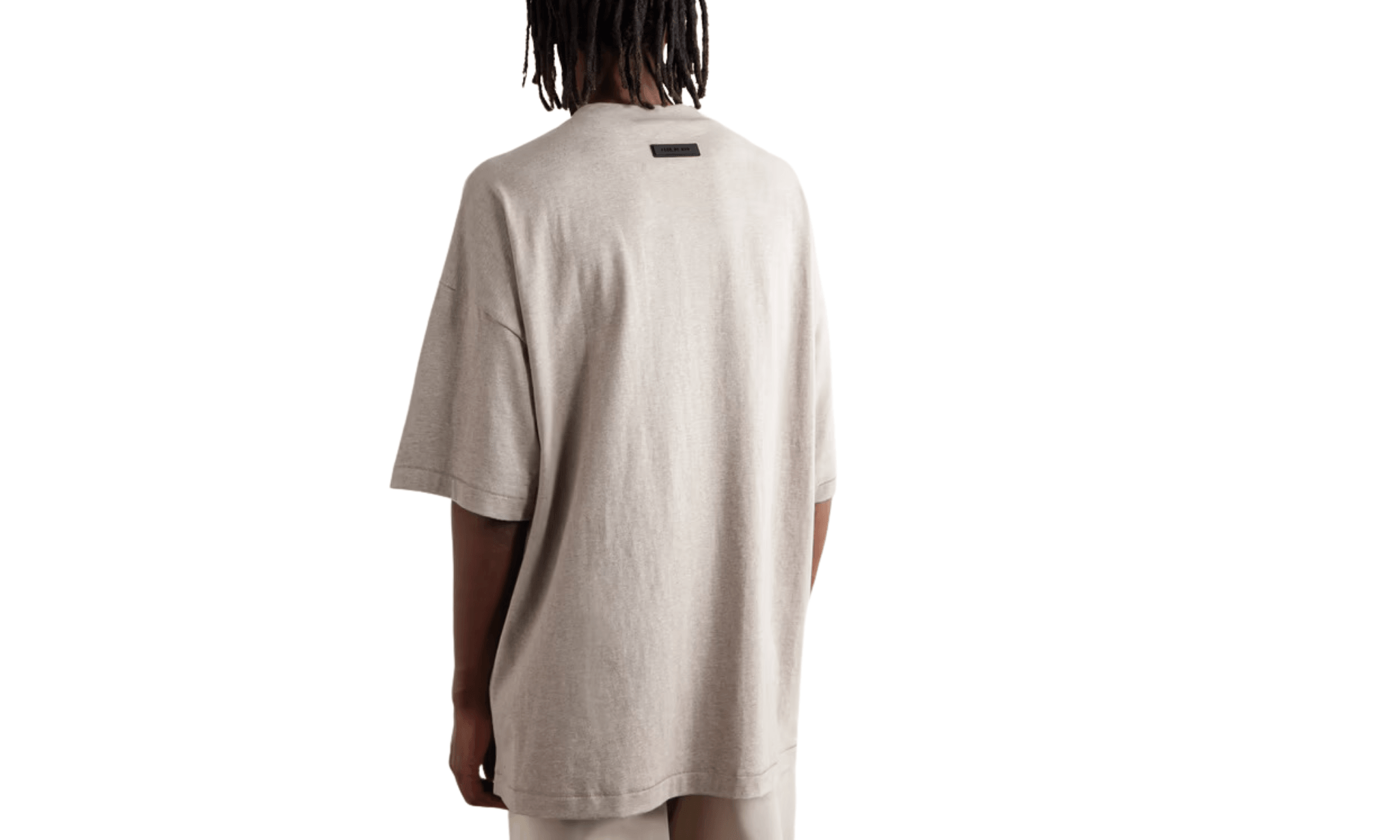 Tričko Fear Of God Essentials Logo-Appliquéd T-Shirt Core Heathe - SneakerDefinition