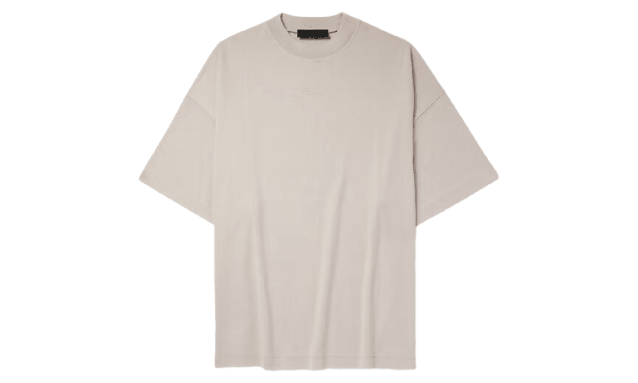 Tričko Fear Of God Essentials Logo-Appliquéd T-Shirt Silver Cloud - SneakerDefinition