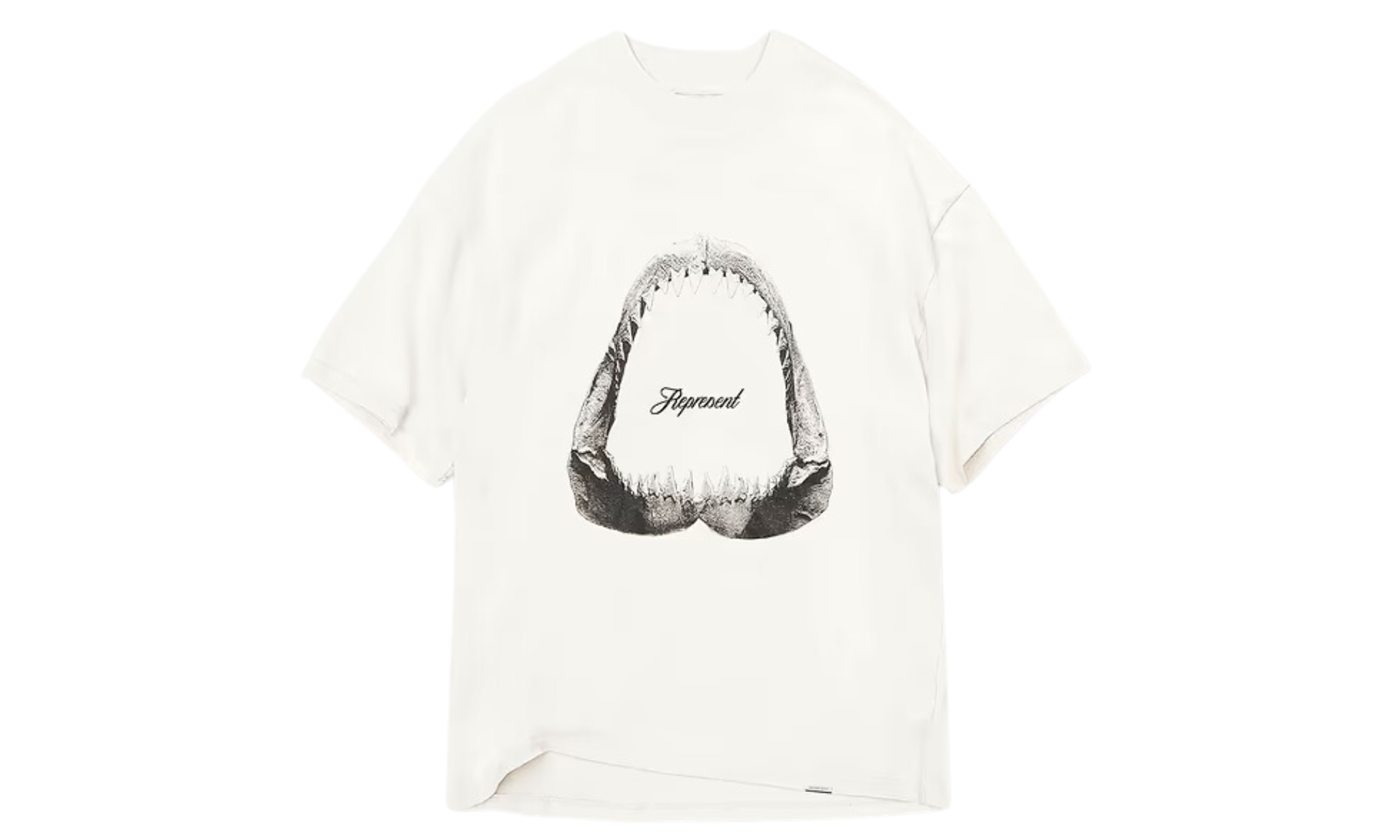 Tričko Represent Shark Jaws T-Shirt - Flat White - SneakerDefinition