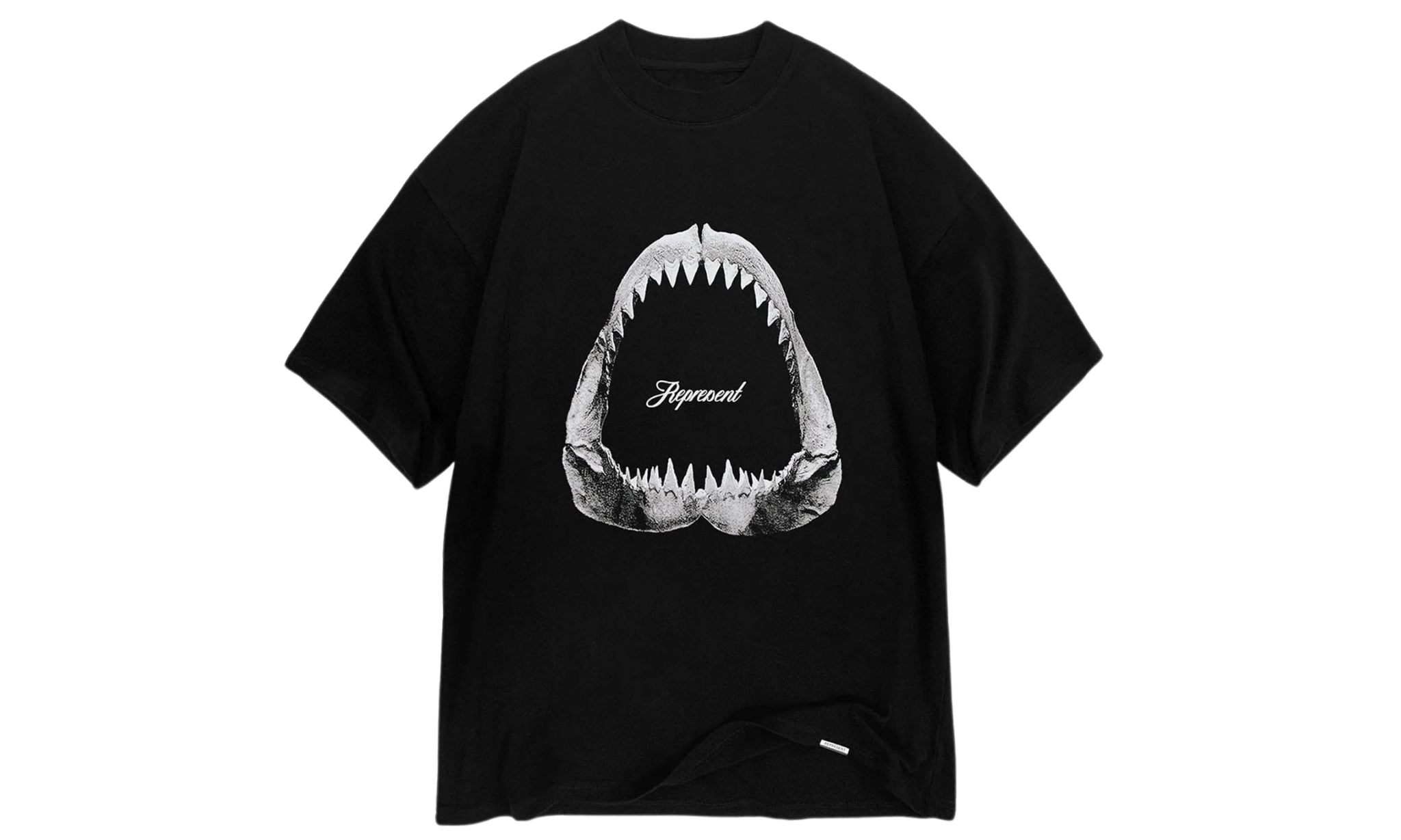 Tričko Represent Shark Jaws T-Shirt - Off Black - SneakerDefinition